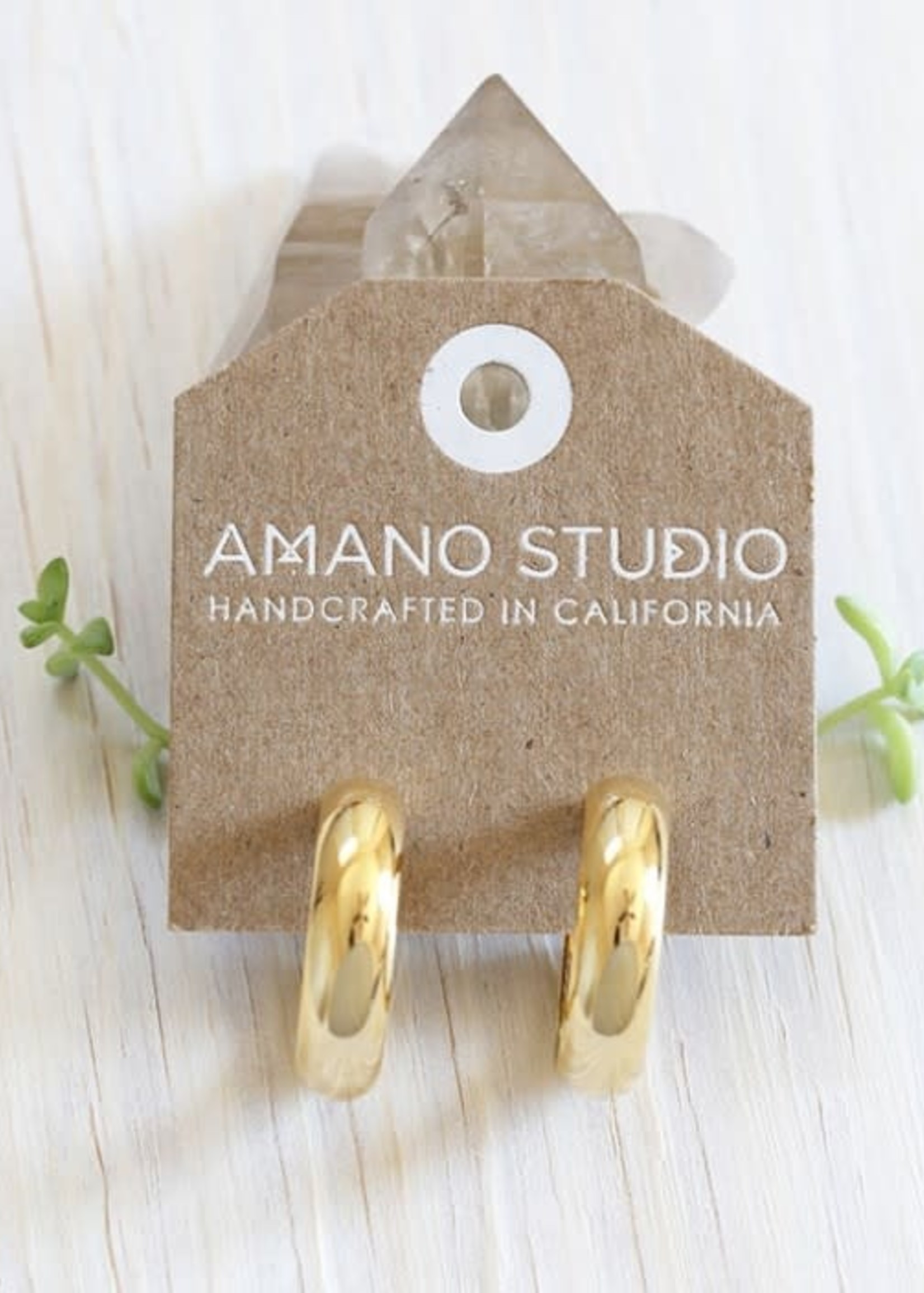 AMANO studio FARRAH hoops 14k gold over brass