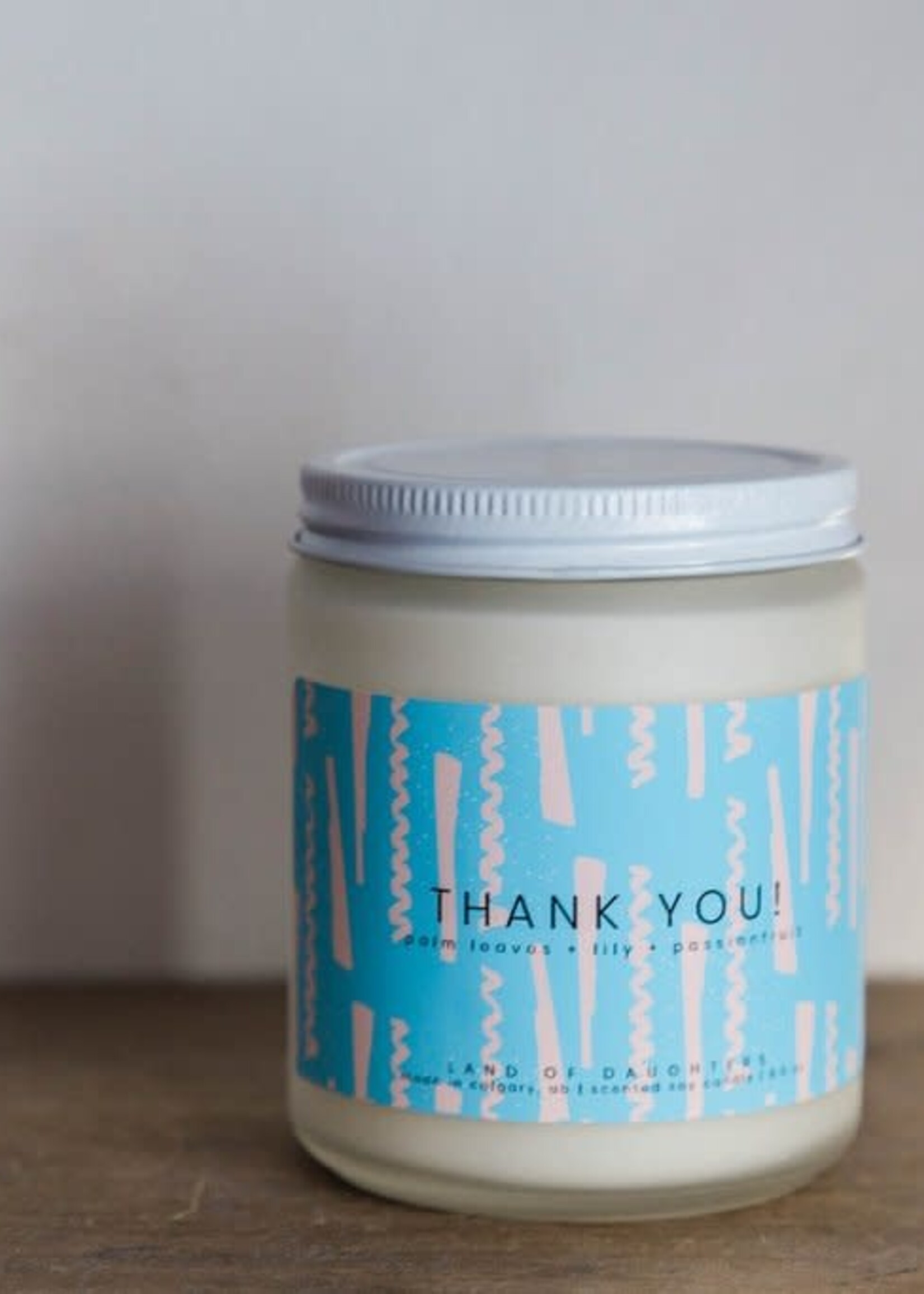 LAND of DAUGHTERS THANK YOU Candle