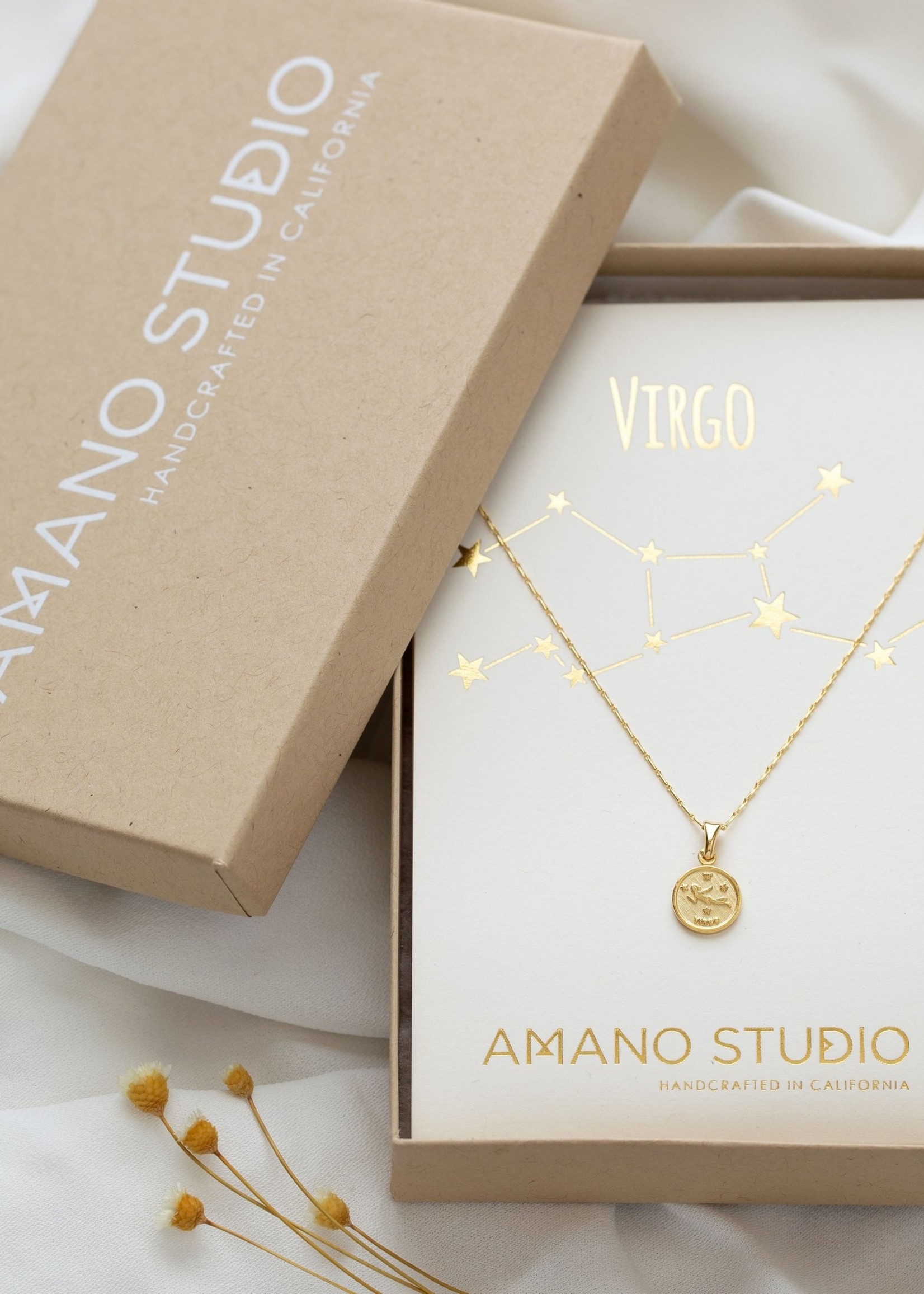 AMANO studio ZODIAC 14k gold plated necklaces