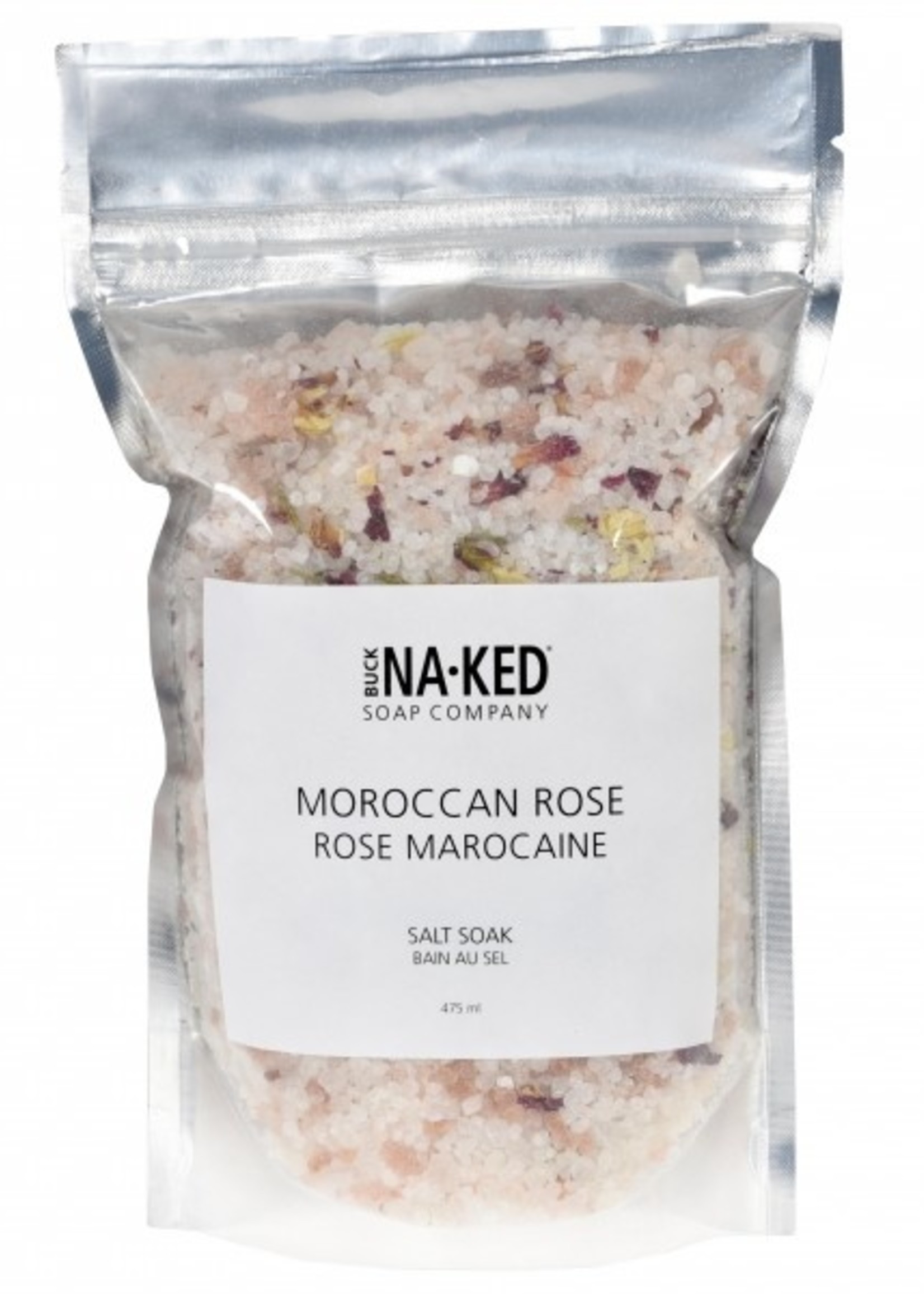 BUCK NAKED Moroccan Rose SALT SOAK