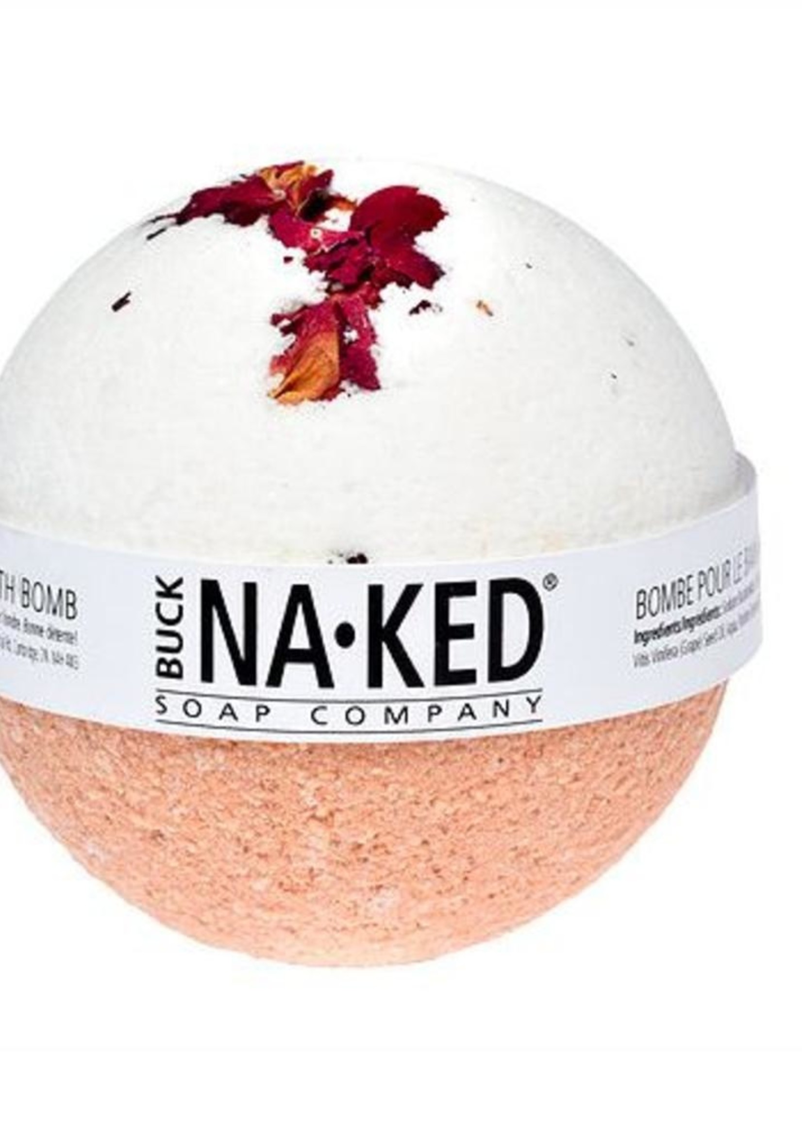 BUCK NAKED Rose & Moroccan Red Clay BATH BOMB