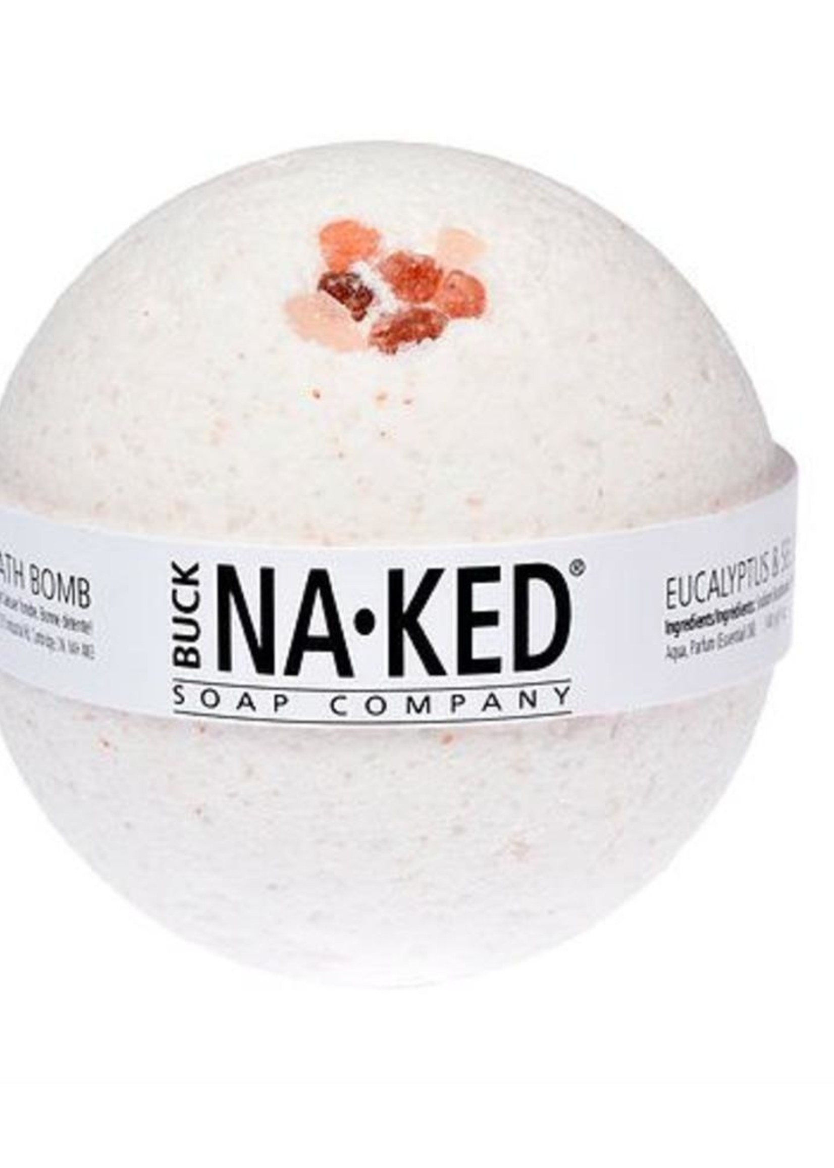 BUCK NAKED Eucalyptus & Himalayan Salt BATH BOMB