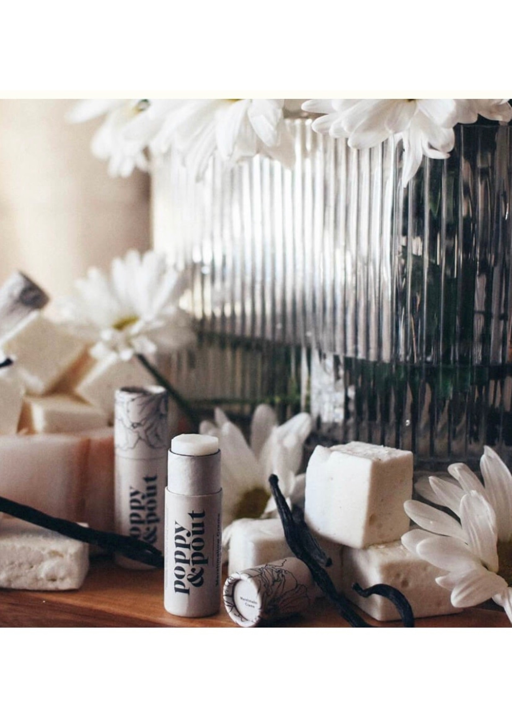 POPPY & POUT Marshmallow Creme Lip Balm