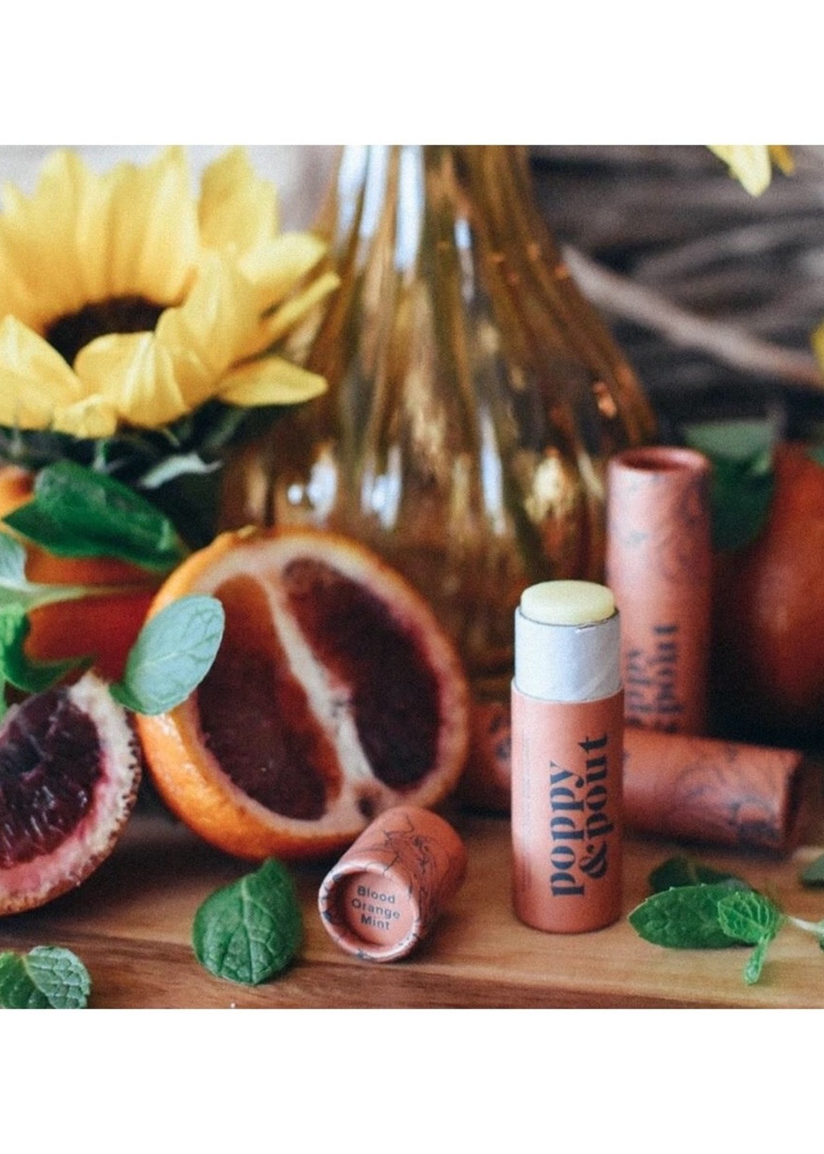 POPPY & POUT Blood Orange Mint Lip Balm