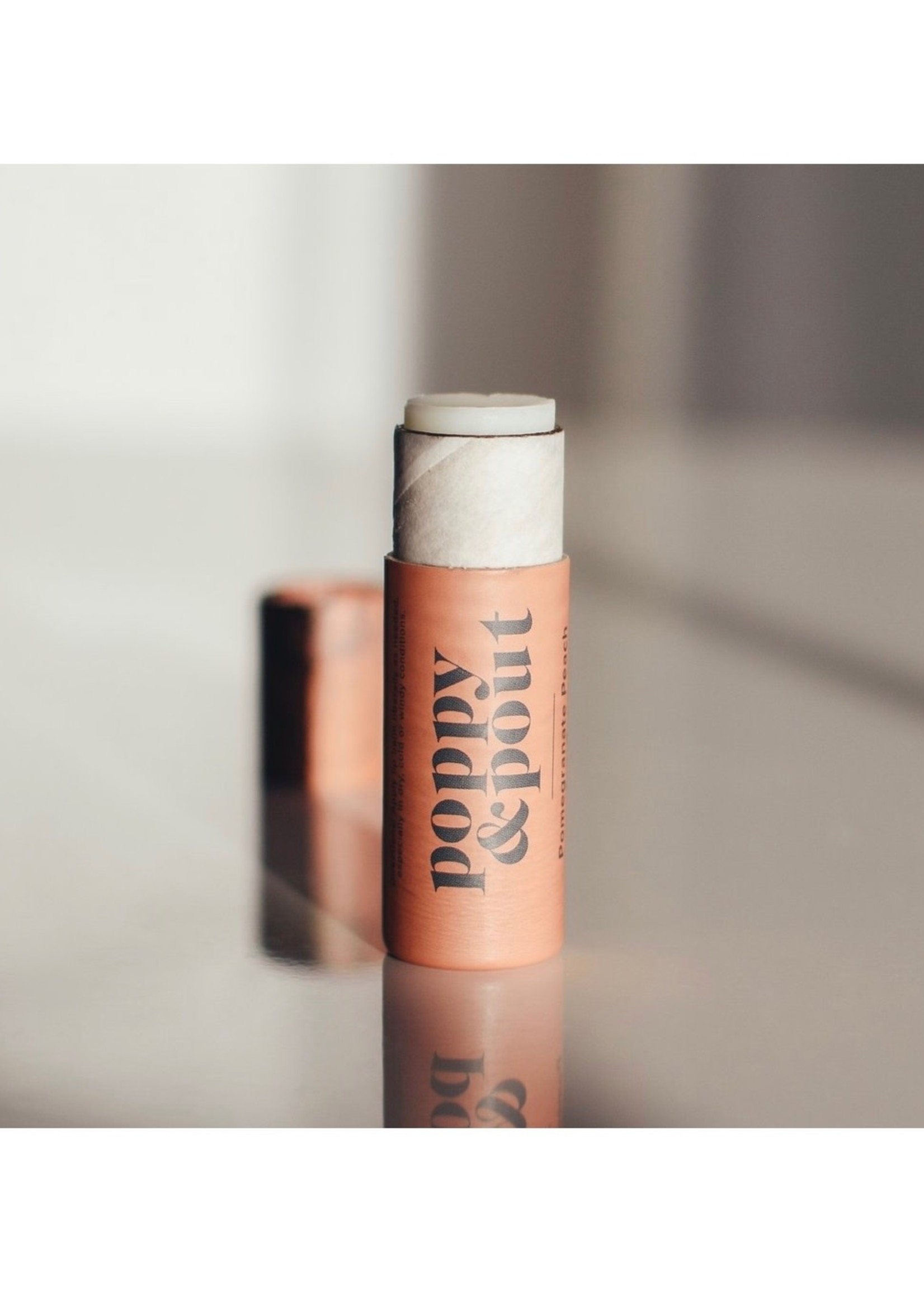 POPPY & POUT Pomegranate Peach Lip Balm