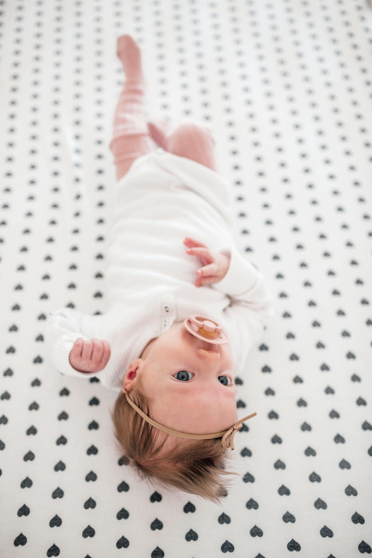 copper pearl fitted crib sheet