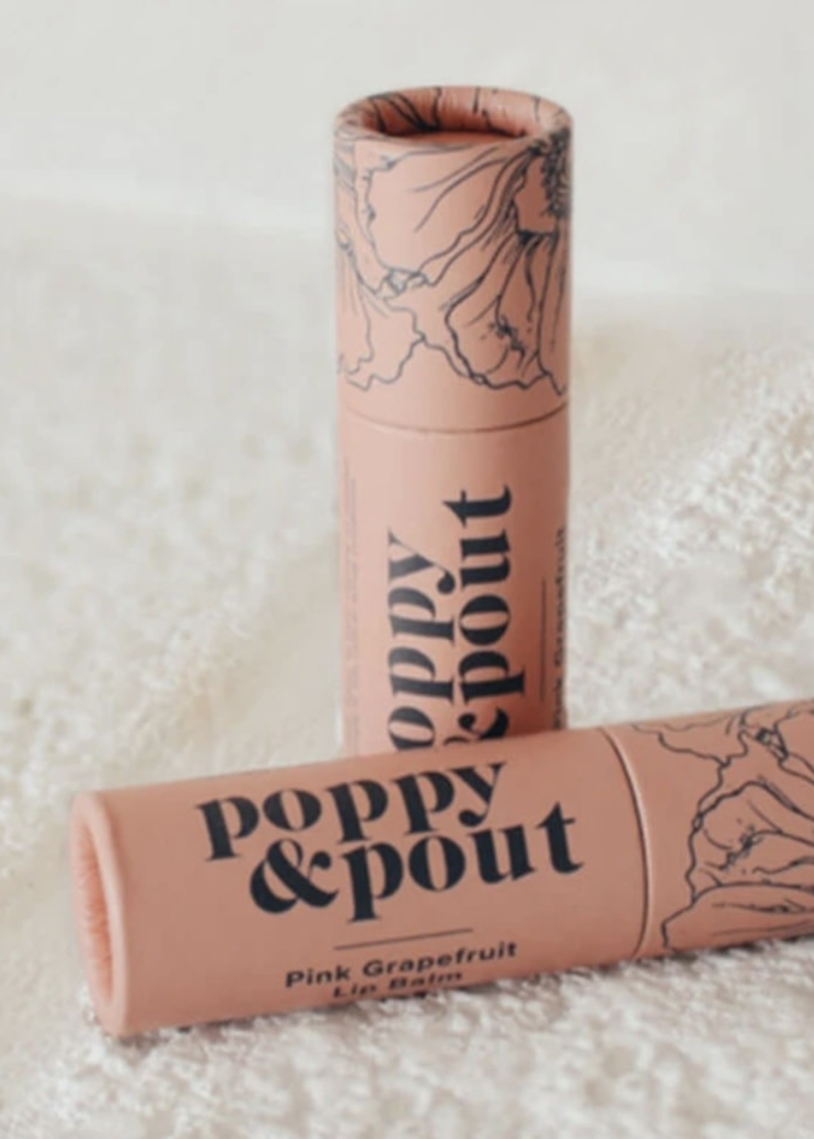 POPPY & POUT Pink Grapefruit Lip Balm