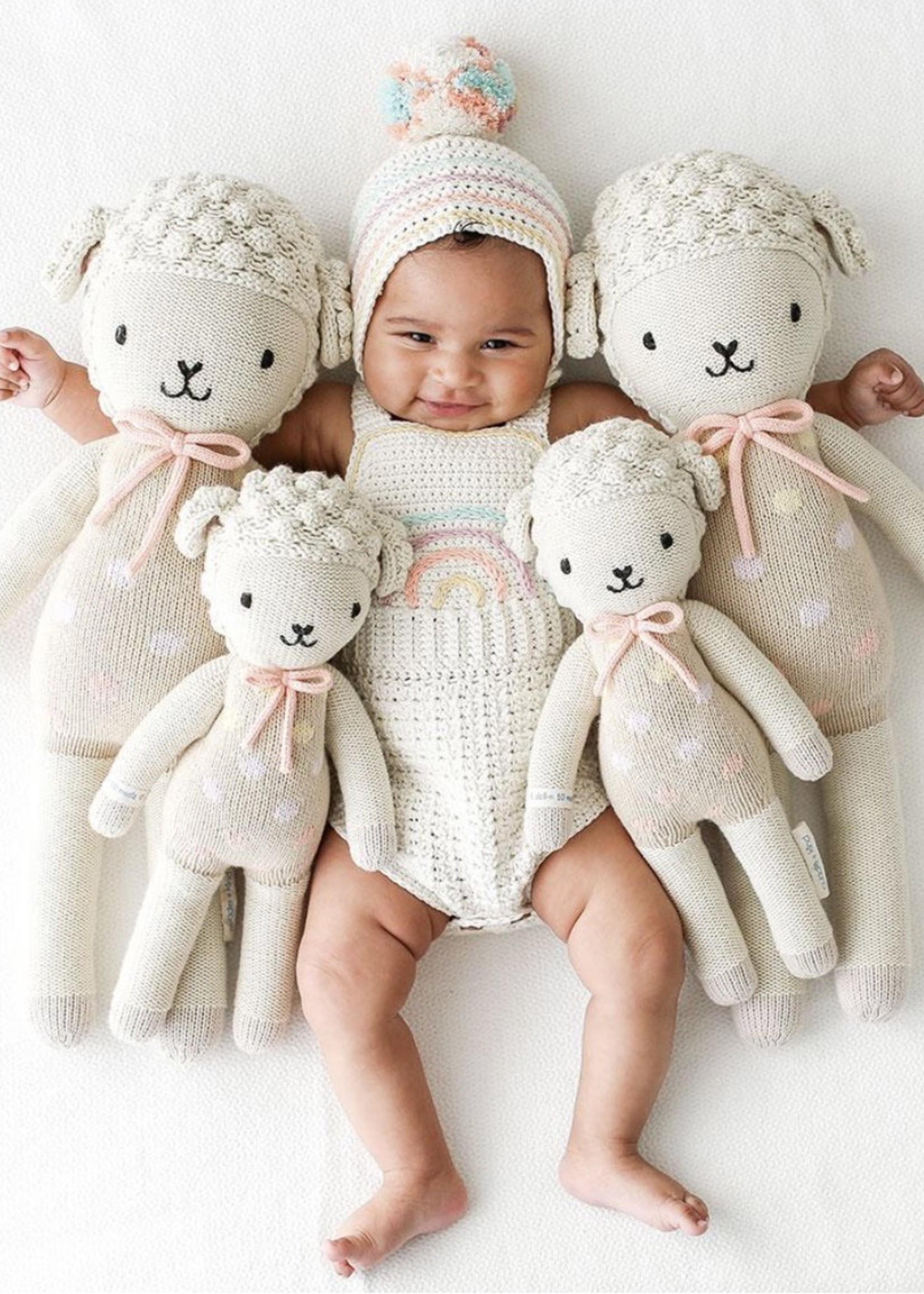 cuddle + kind Mini Lamb Knit Doll LUCY (pastel)