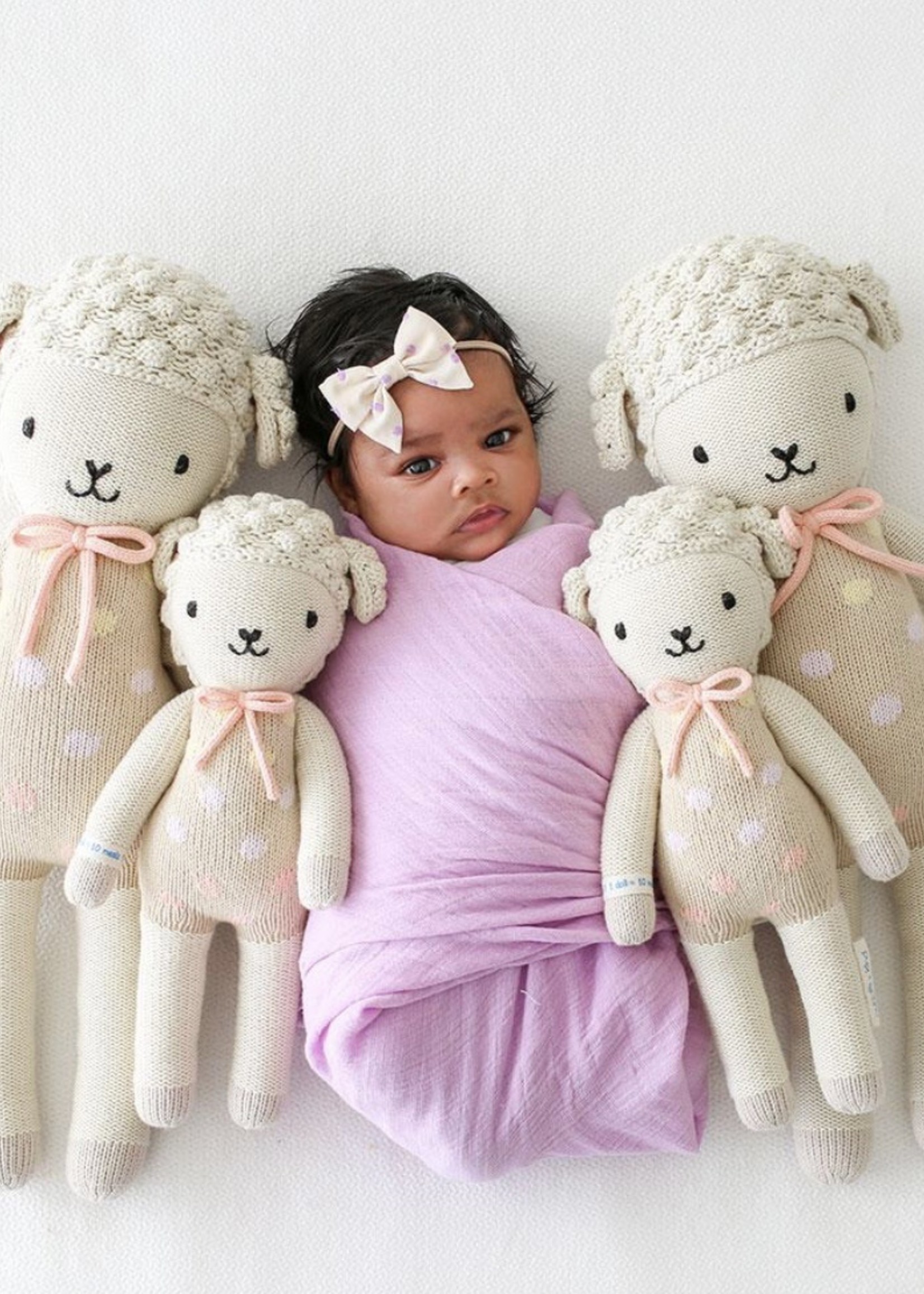 cuddle + kind Mini Lamb Knit Doll LUCY (pastel)