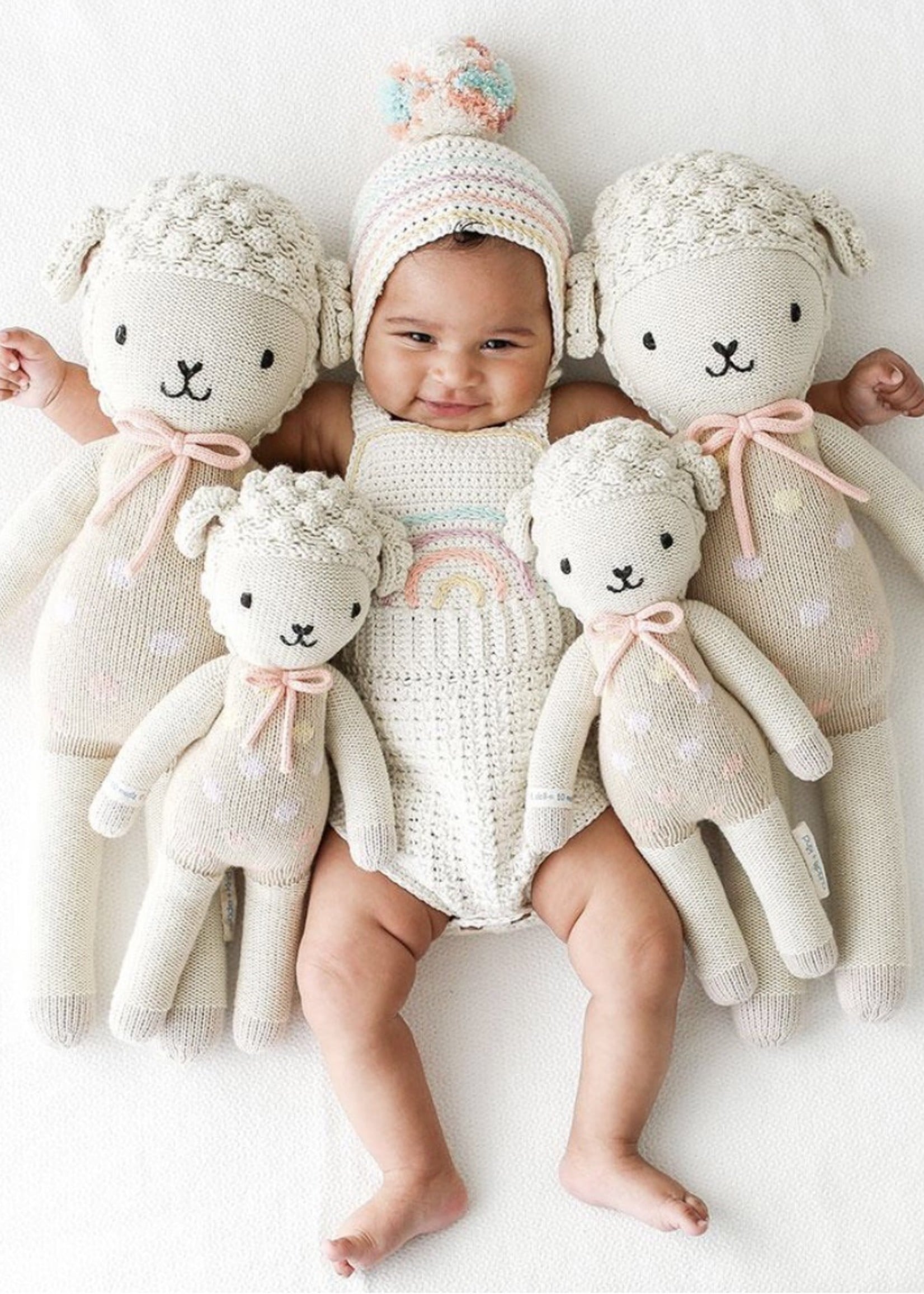 cuddle + kind Big Lamb Knit Doll LUCY (pastel)