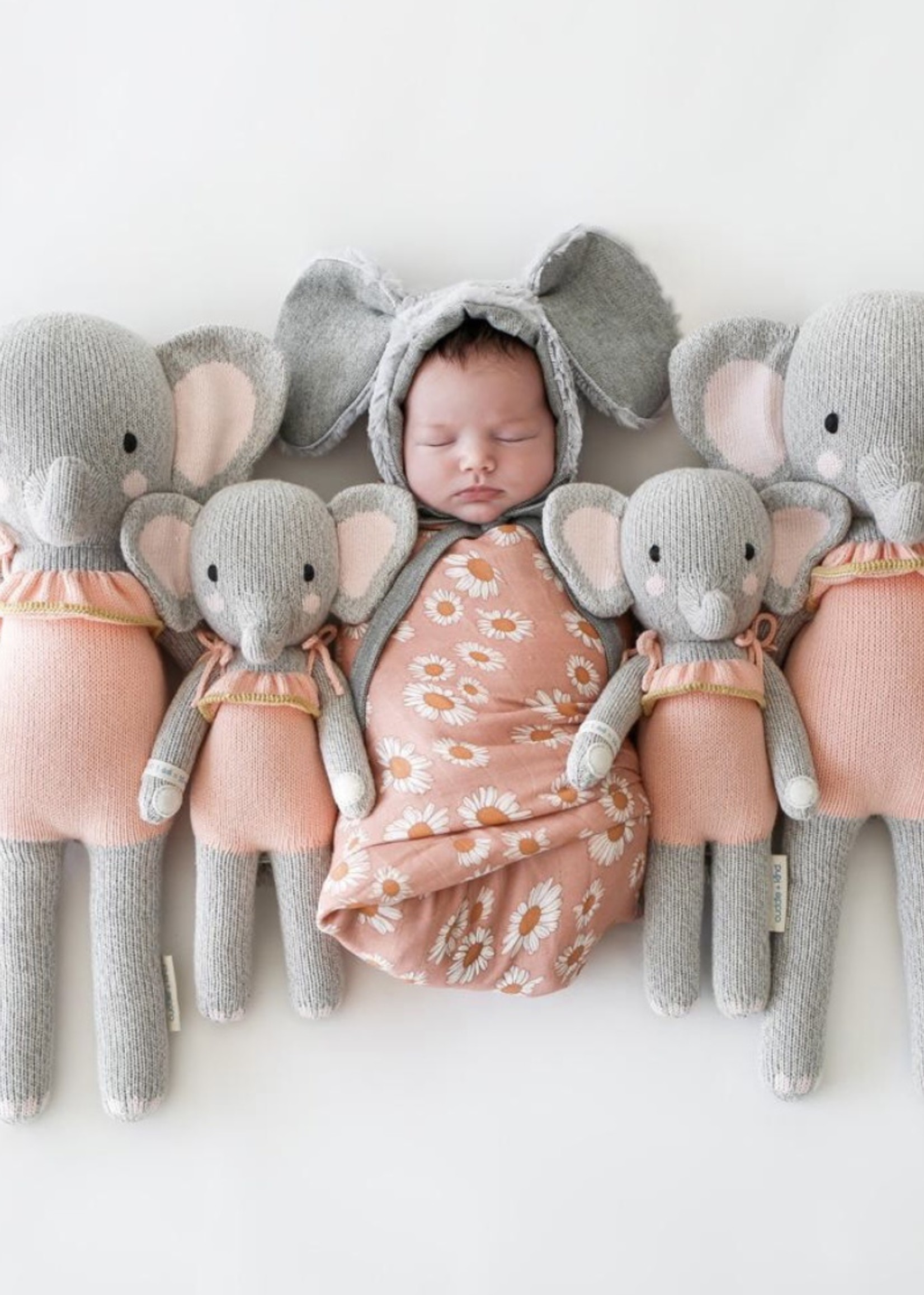 cuddle + kind Big Elephant Knit Doll ELOISE