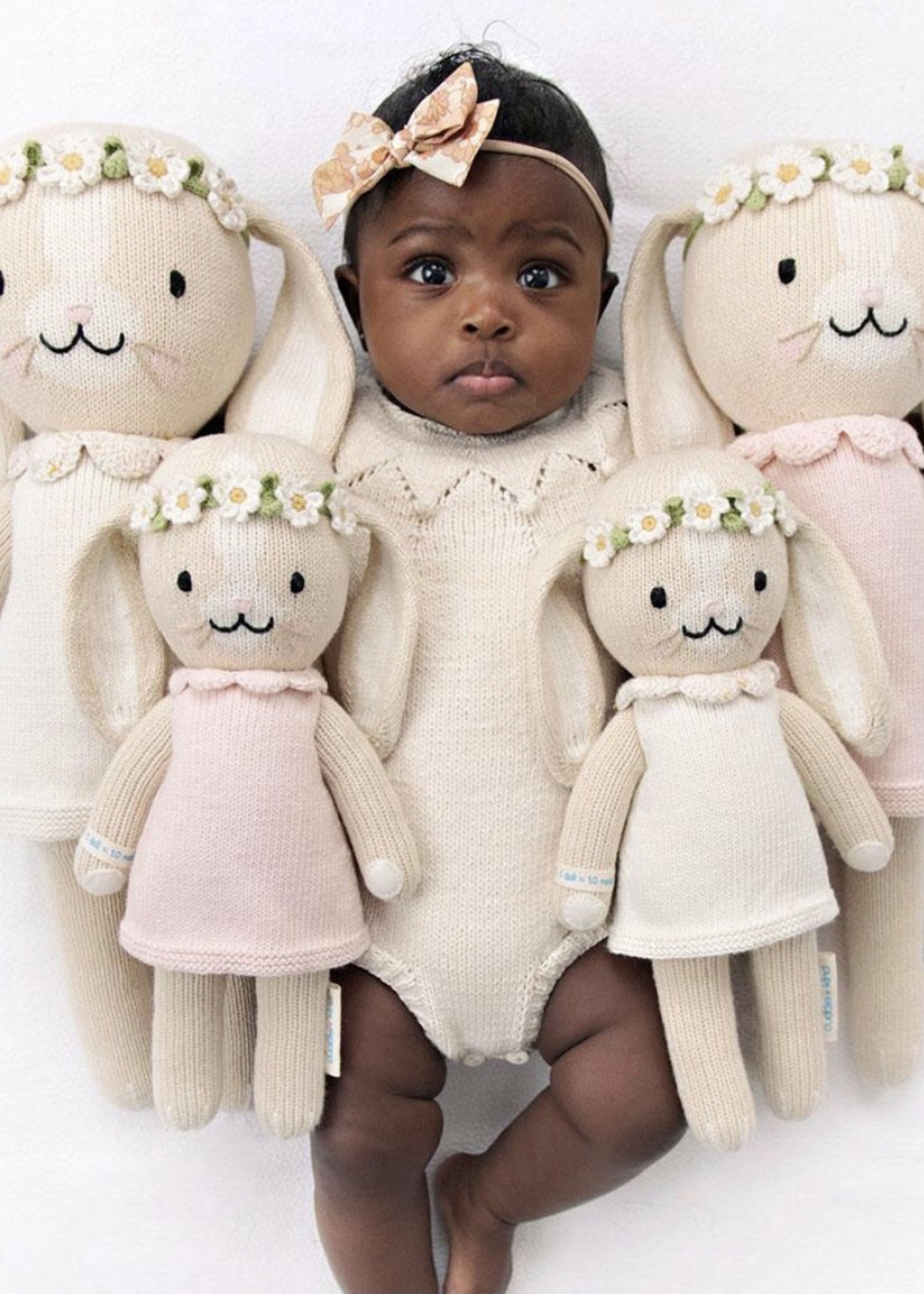 cuddle + kind HANNAH the bunny, 13" (BLUSH)