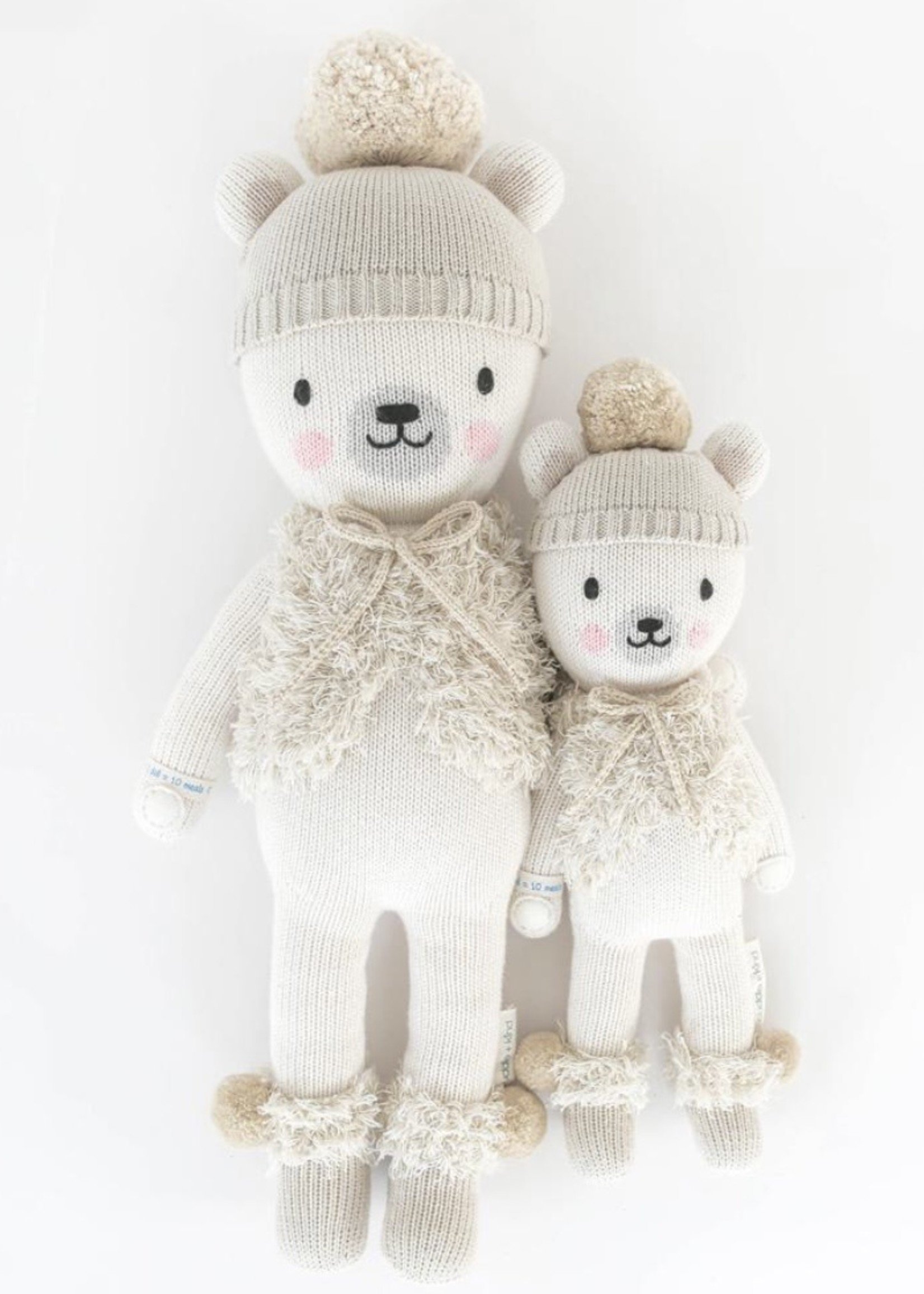 cuddle + kind Mini Polar Bear Knit Doll STELLA