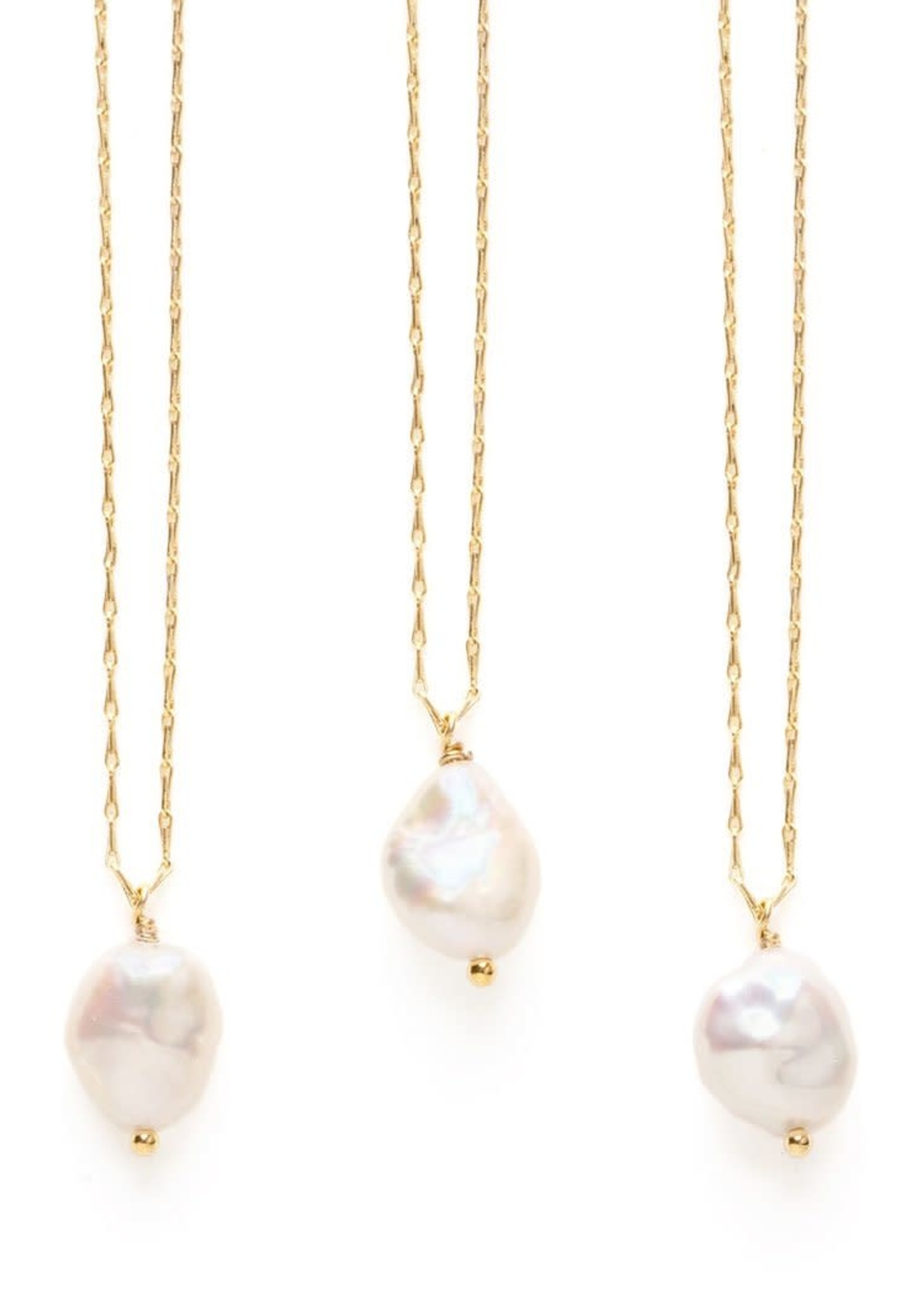 AMANO studio Fresh Water Pearl Necklace,  14K gold plated