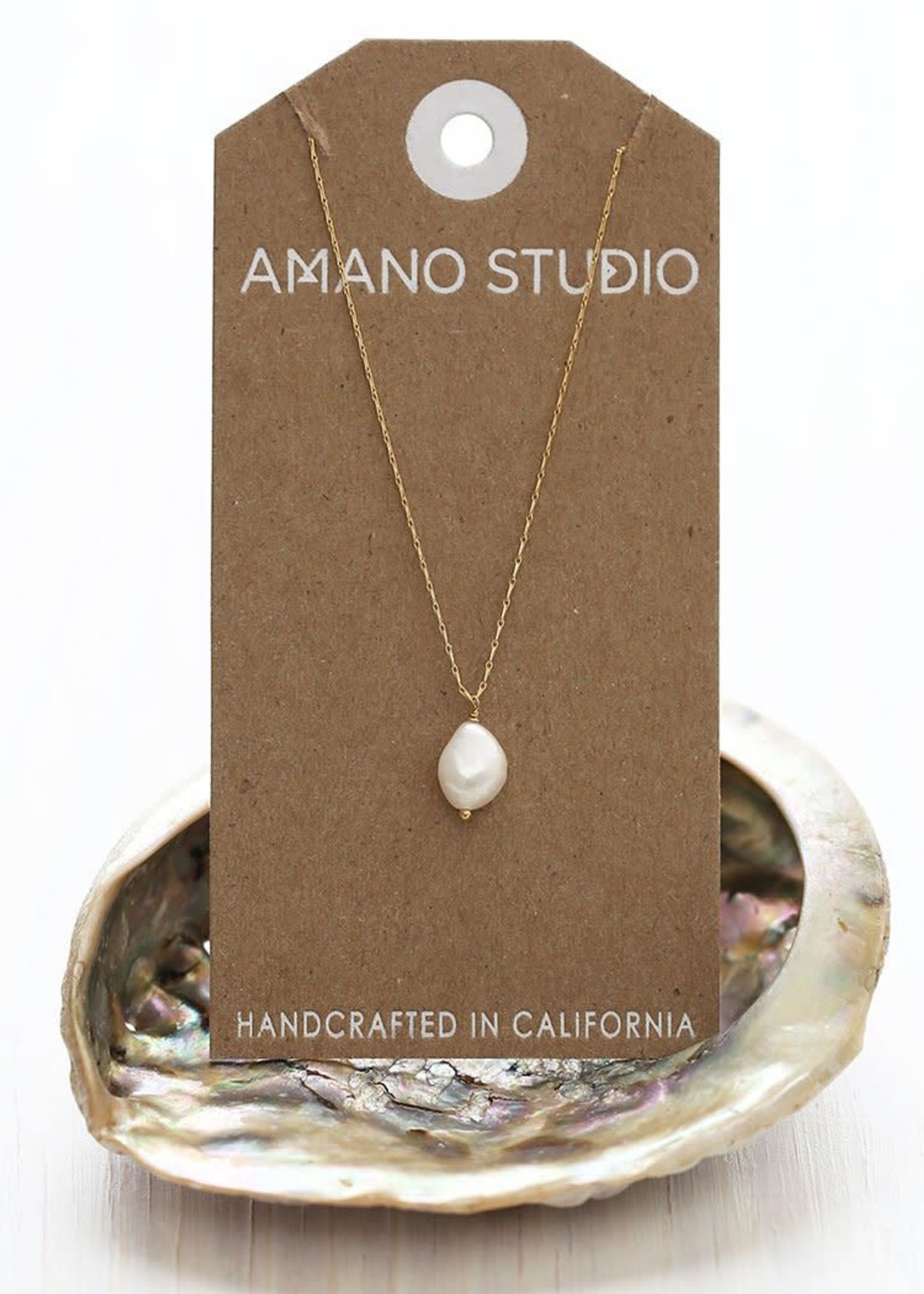 AMANO studio Fresh Water Pearl Necklace,  14K gold plated
