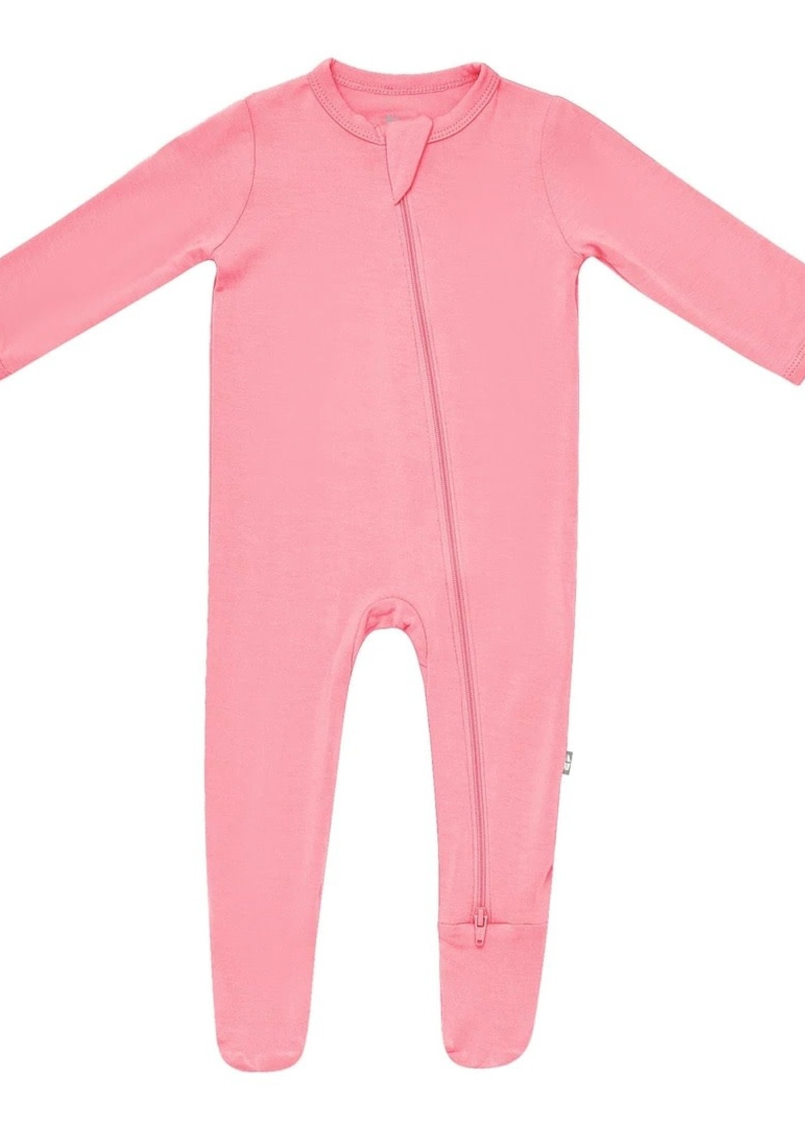 KYTE BABY zippered footie rose