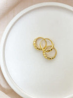 Saige Ring, Gold Plated, Sz 7
