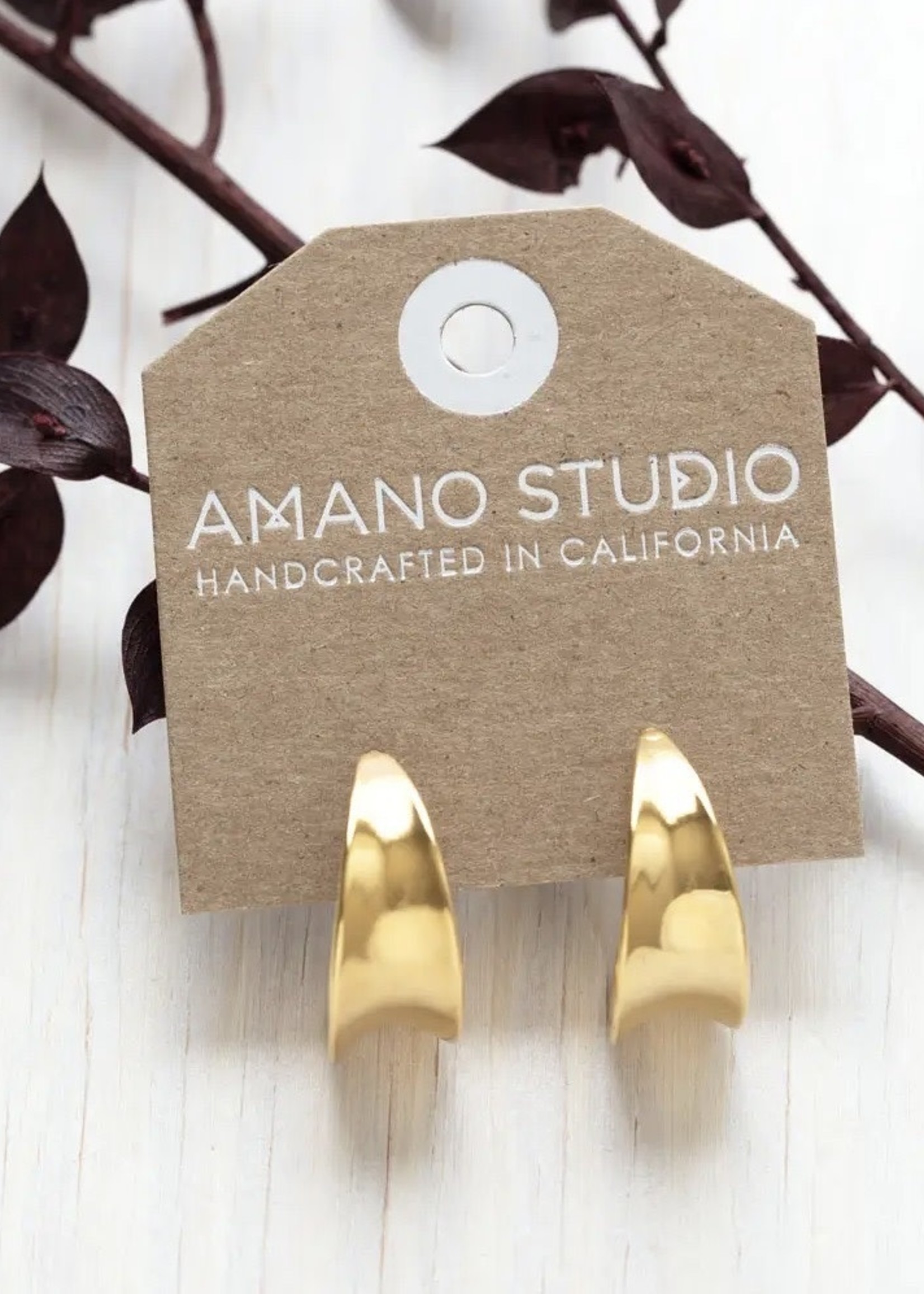 AMANO studio MILA hoops, 14k gold plated