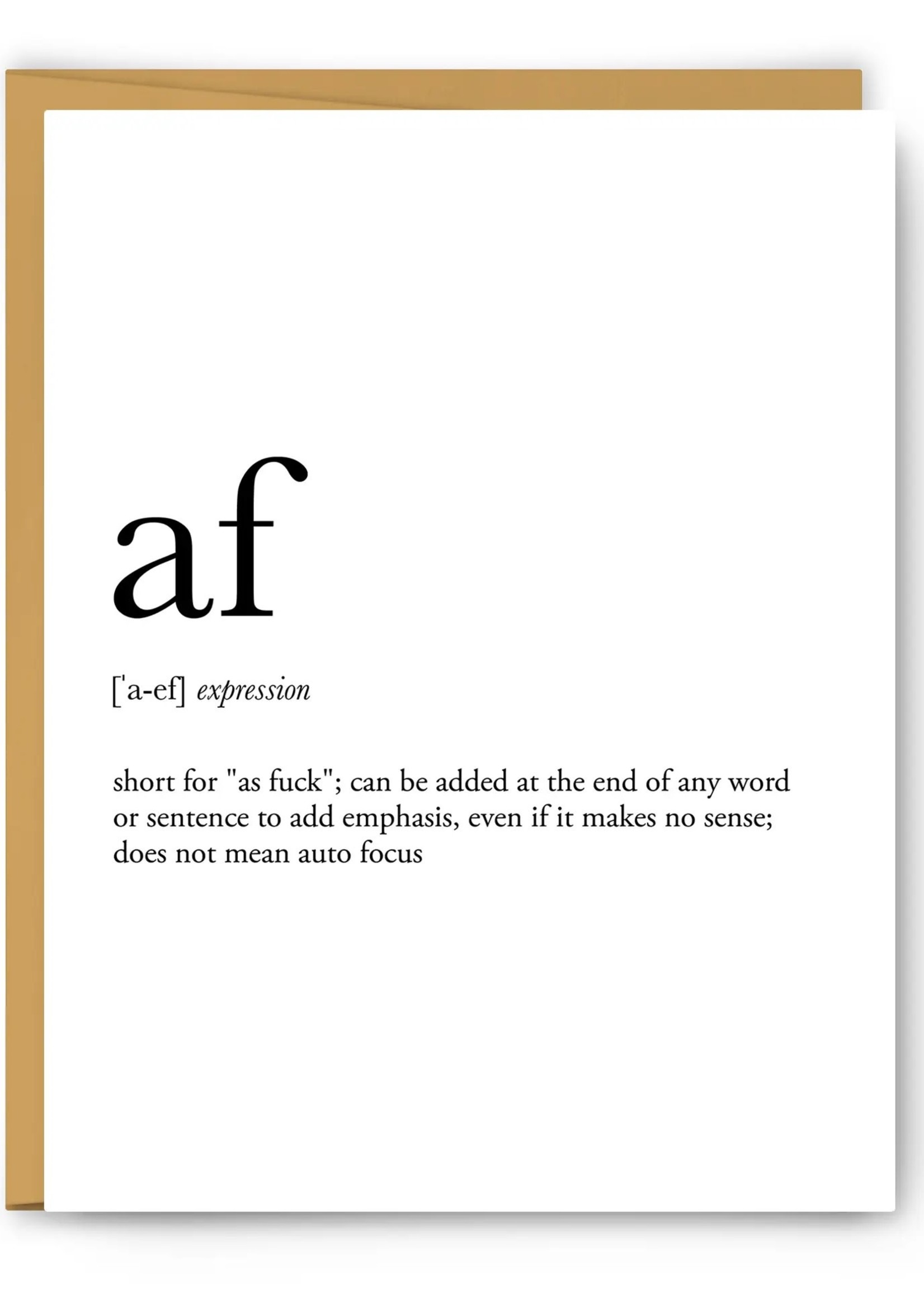 LeBLANC finds Everyday Card- AF definition