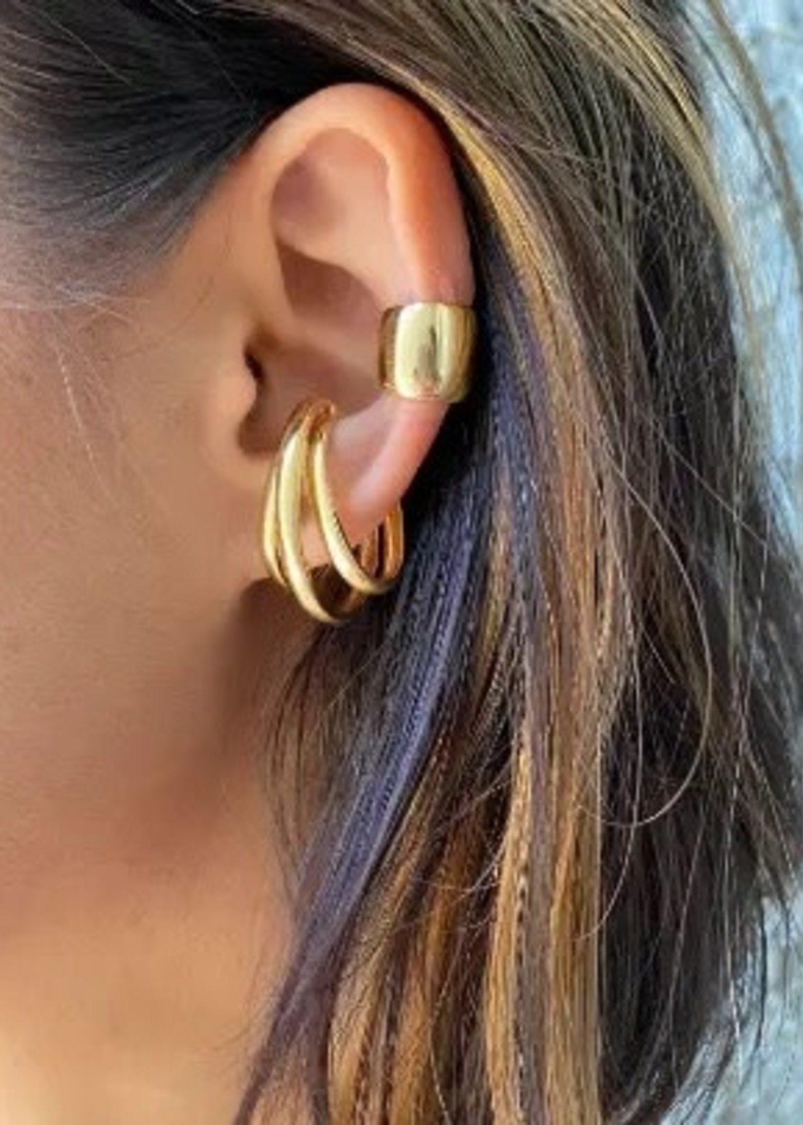 LeBLANC finds Three Lined Earcuff, 18k gold filled