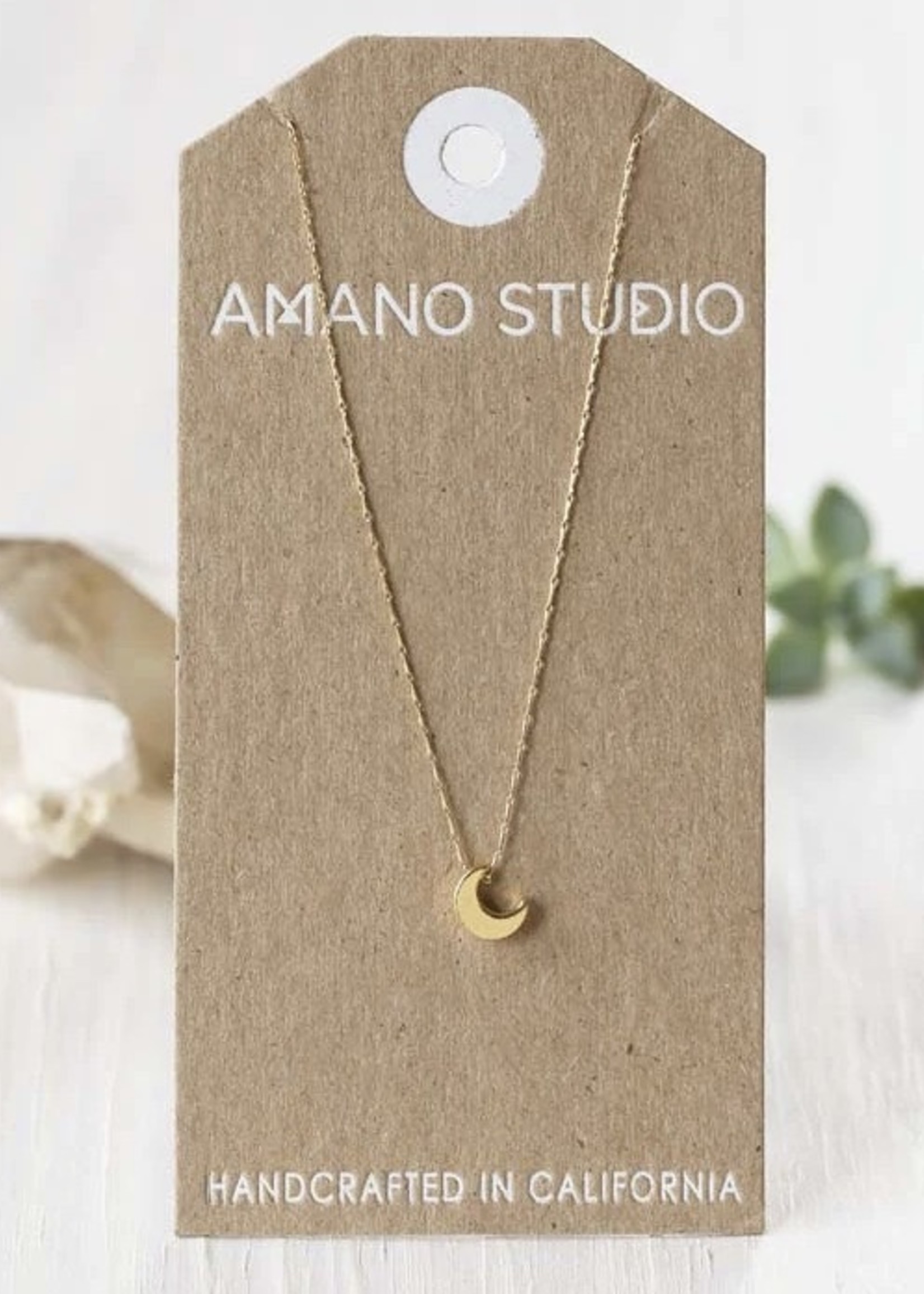 AMANO studio Crescent moon necklace