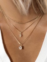 LEAH ALEXANDRA BALDWIN Necklace, White Topaz, Gold