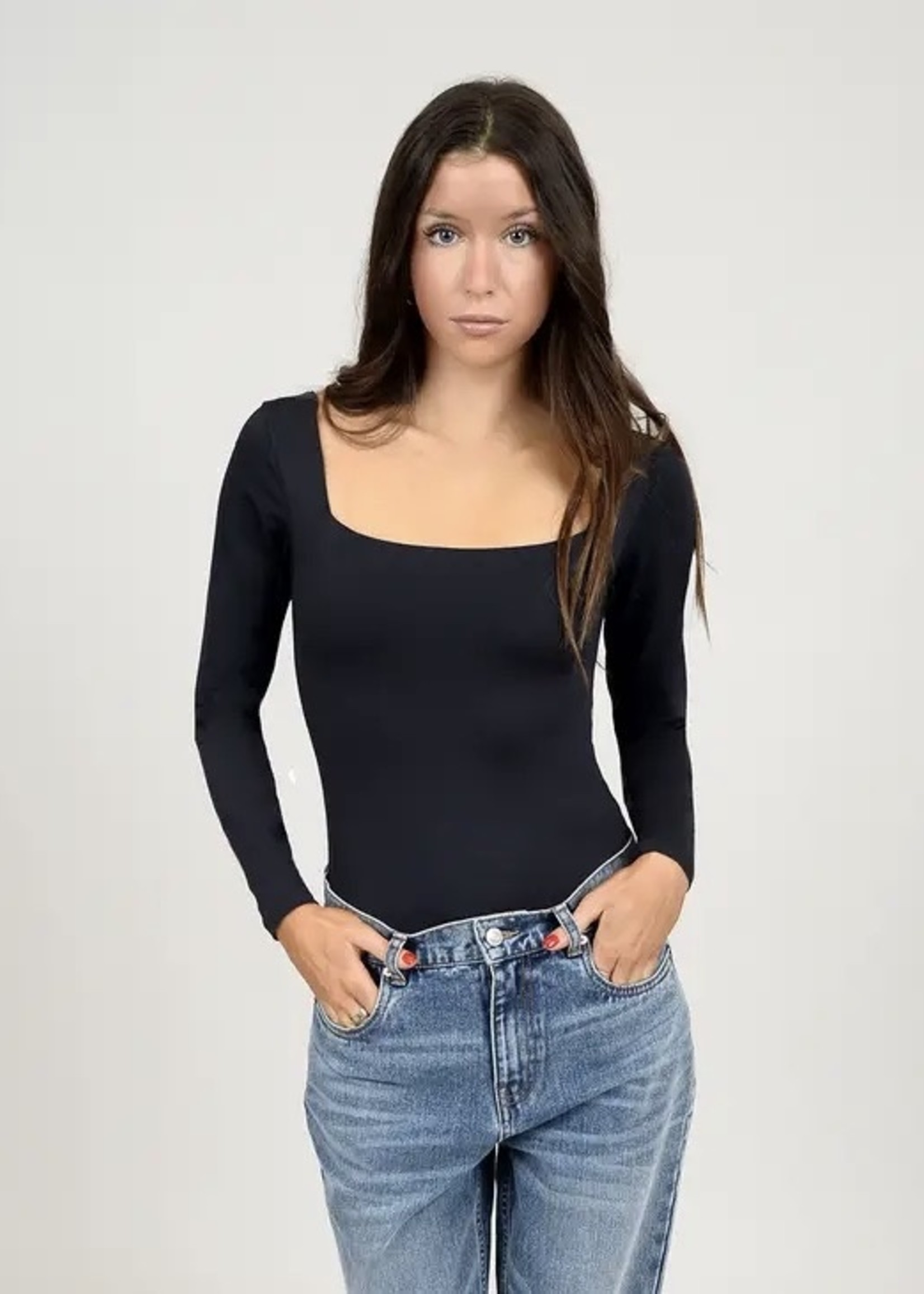 stacy square neck long sleeve bodysuit – Kindred People