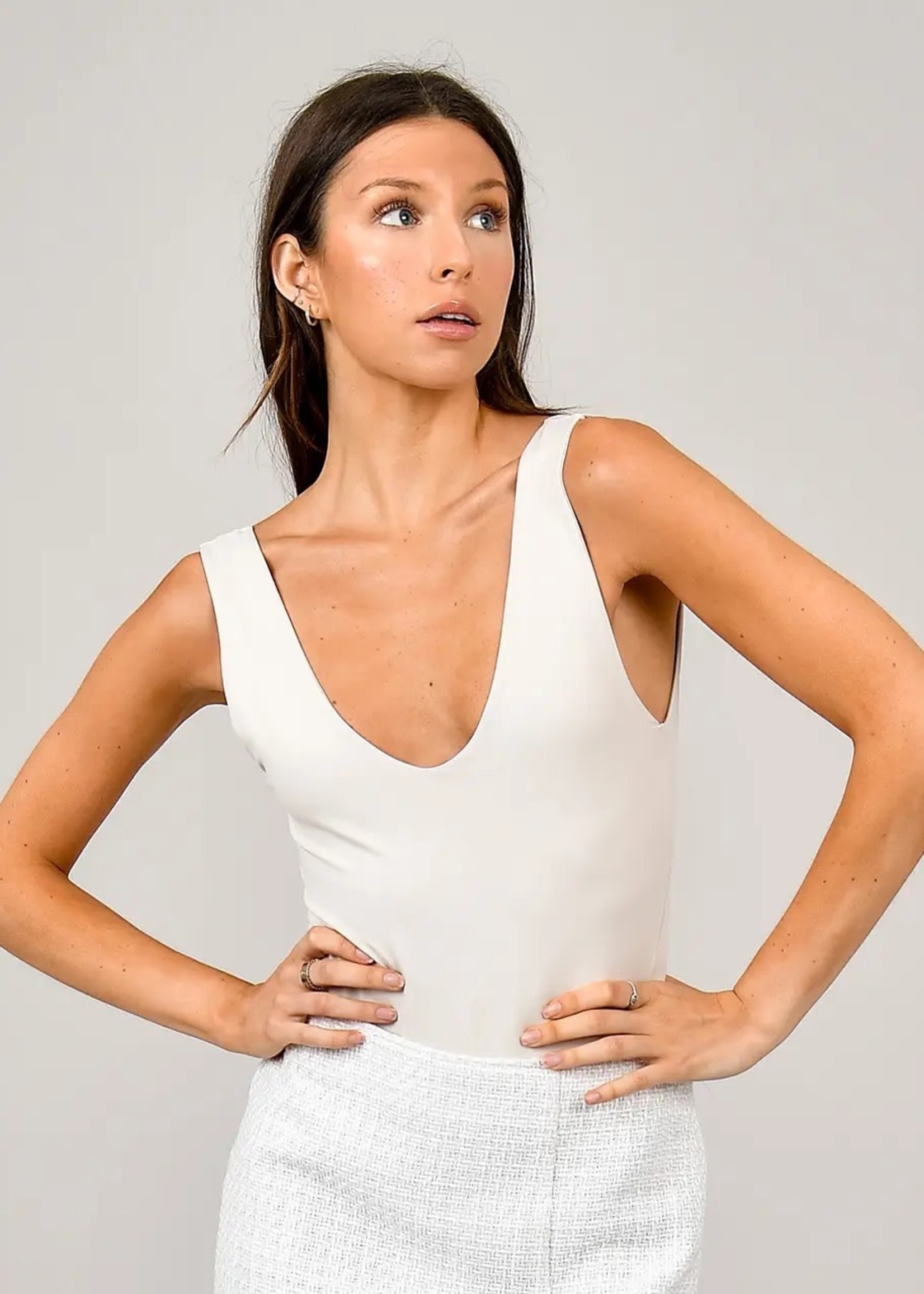 Flattering Double Layer V-Neck Tank