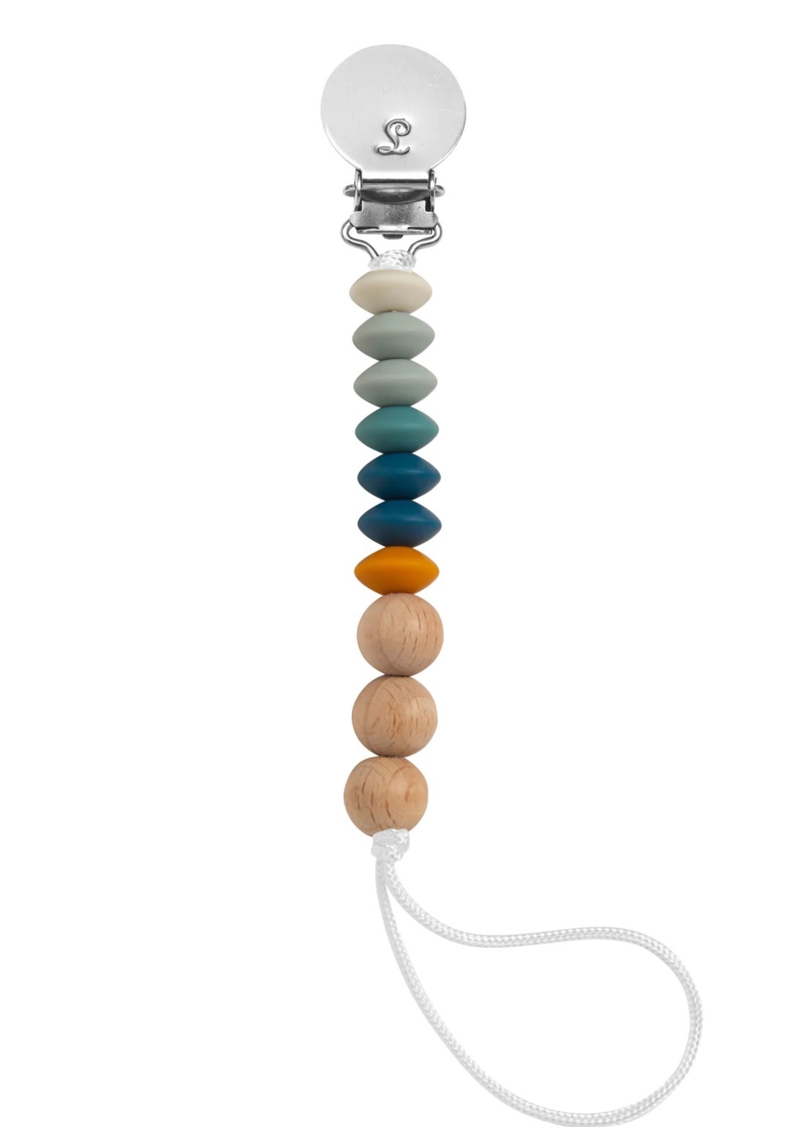 LOULOU LOLLIPOP Jubilee Pacifier Clip - OCEAN