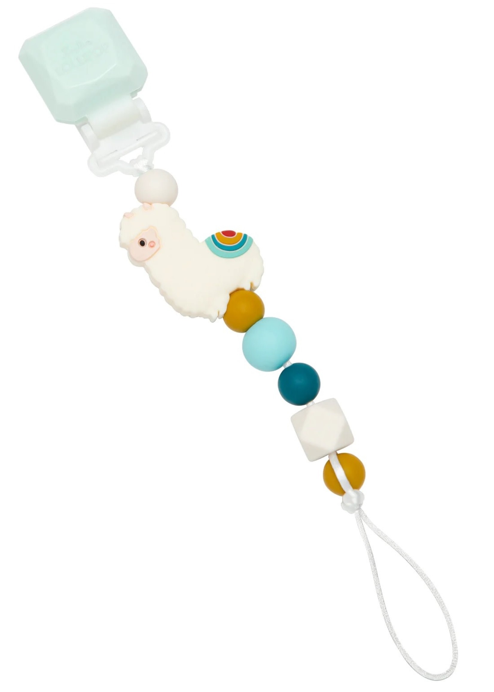 LOULOU LOLLIPOP Darling Pacifier Clip - LLAMA