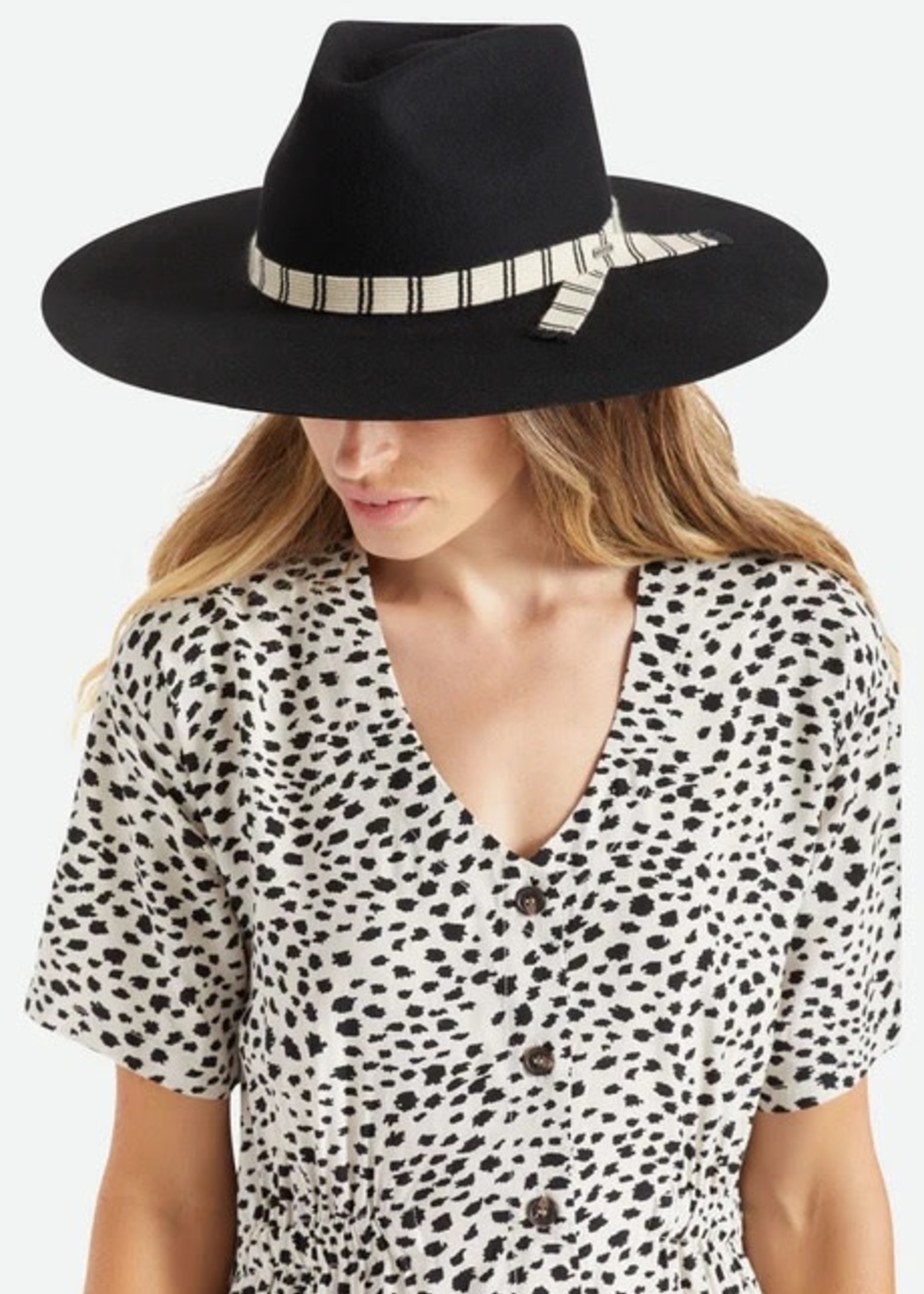 BRIXTON LEIGH FELT FEDORA