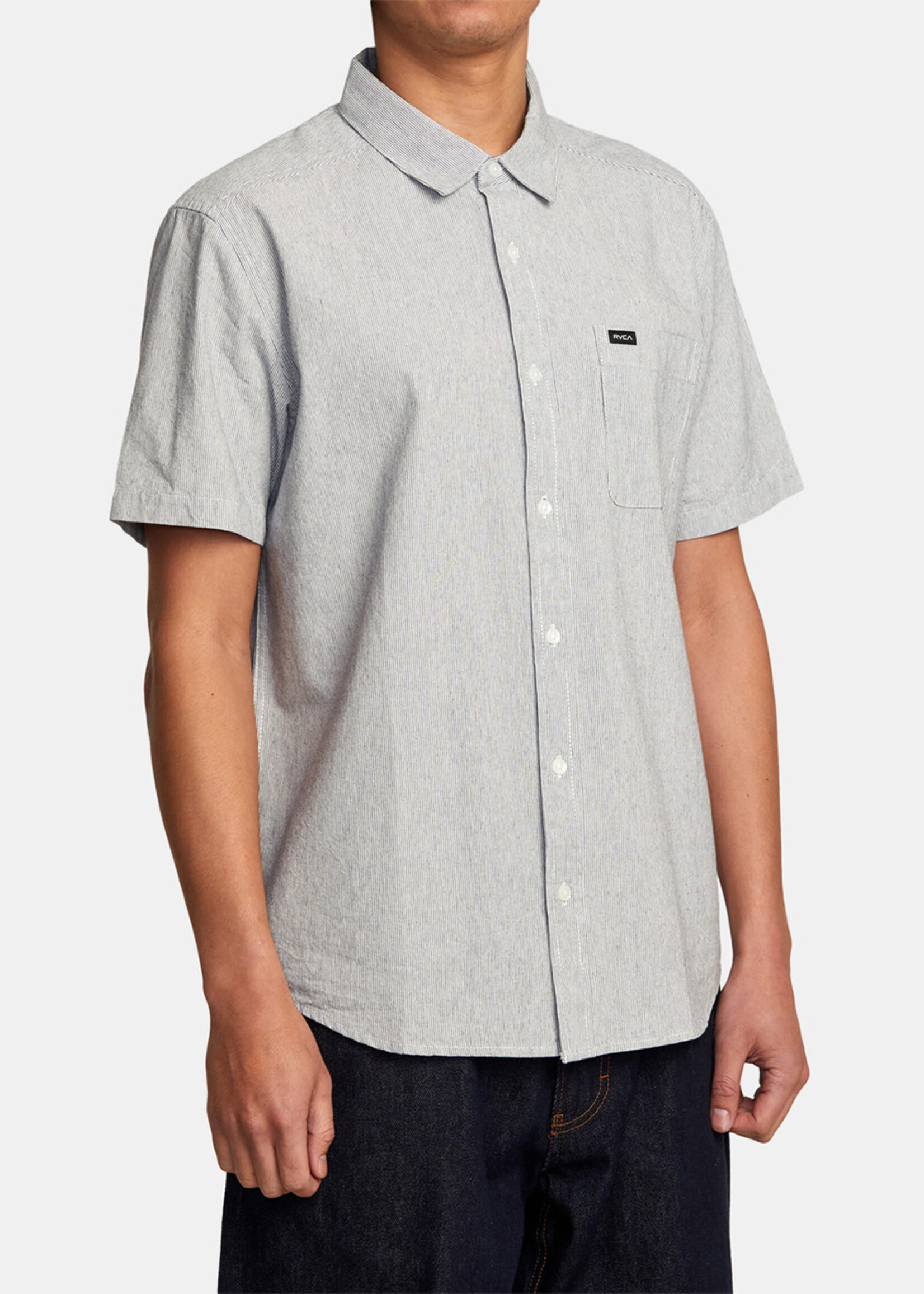 RVCA Visions Stripe Short Sleeve Shirt