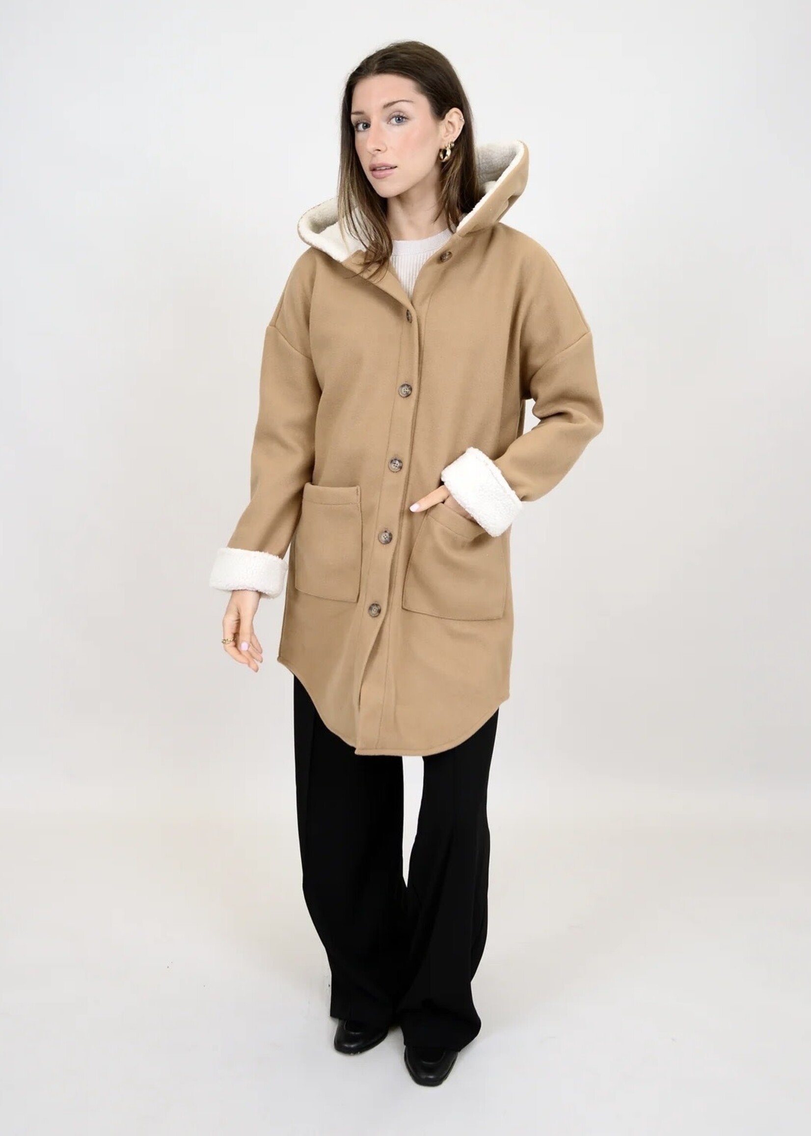 RD STYLE BEA hooded shacket