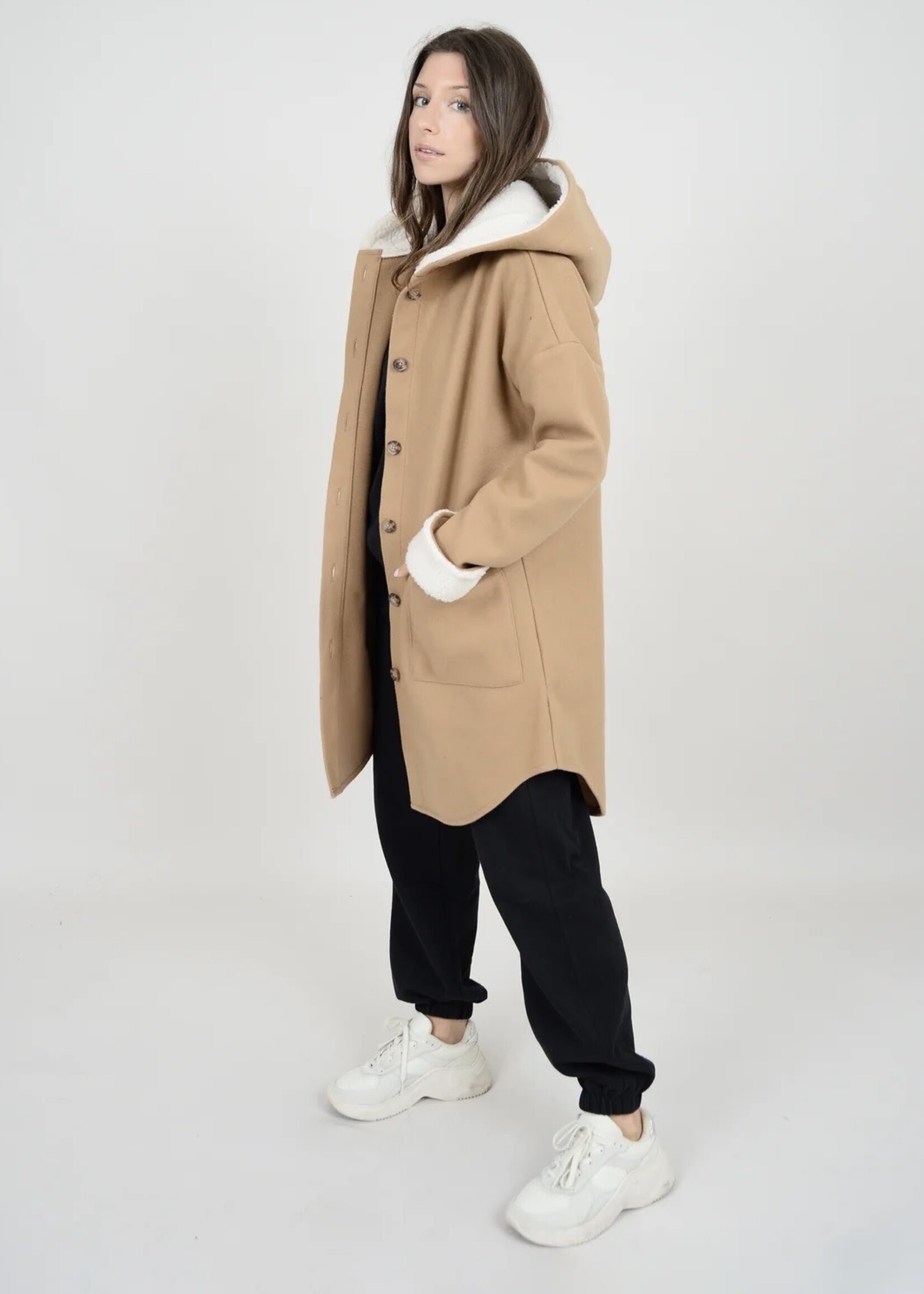 RD STYLE BEA hooded shacket