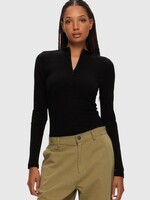 KUWALLA Mock Neck Invisible Zip