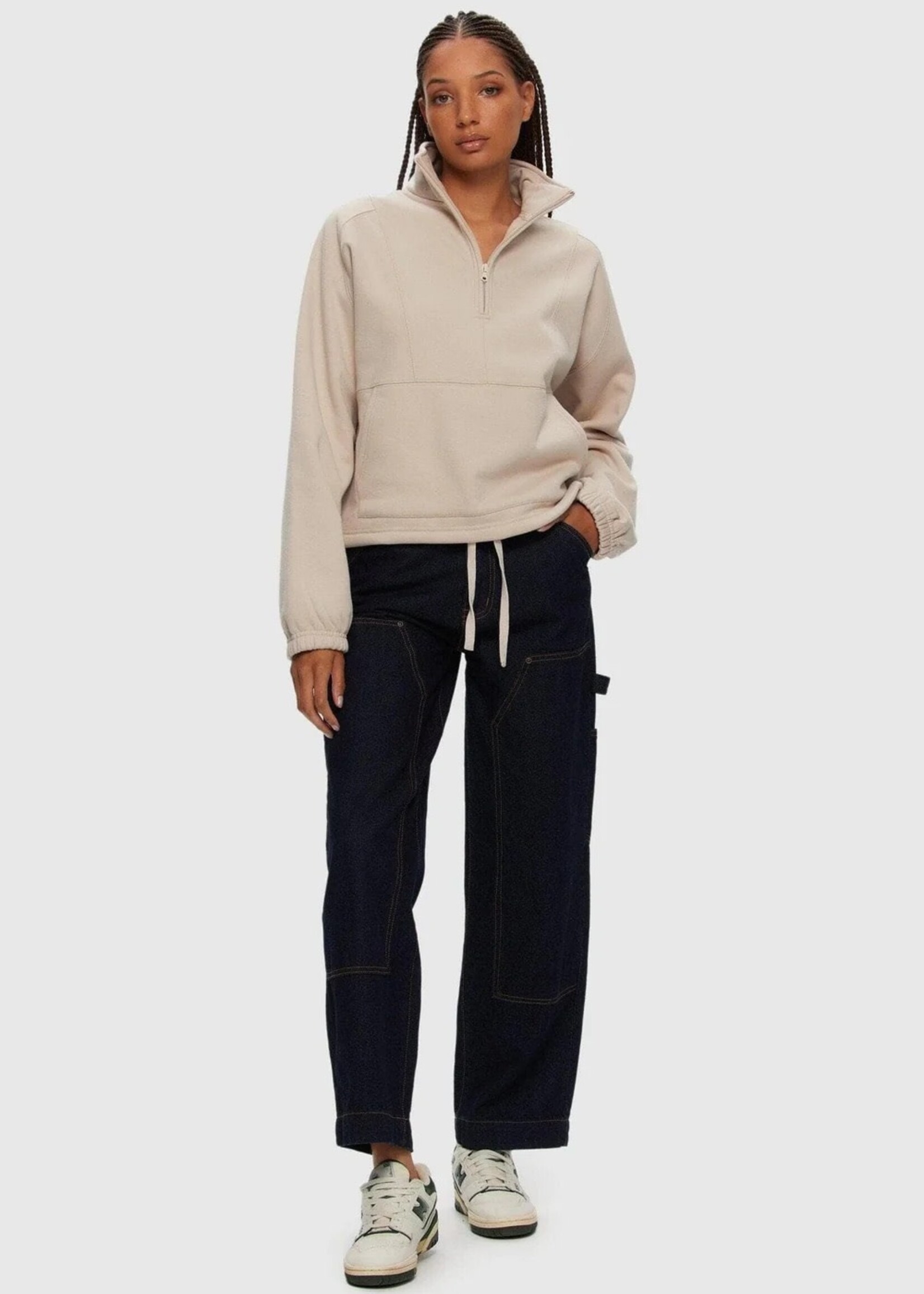 KUWALLA Oversized Half Zip