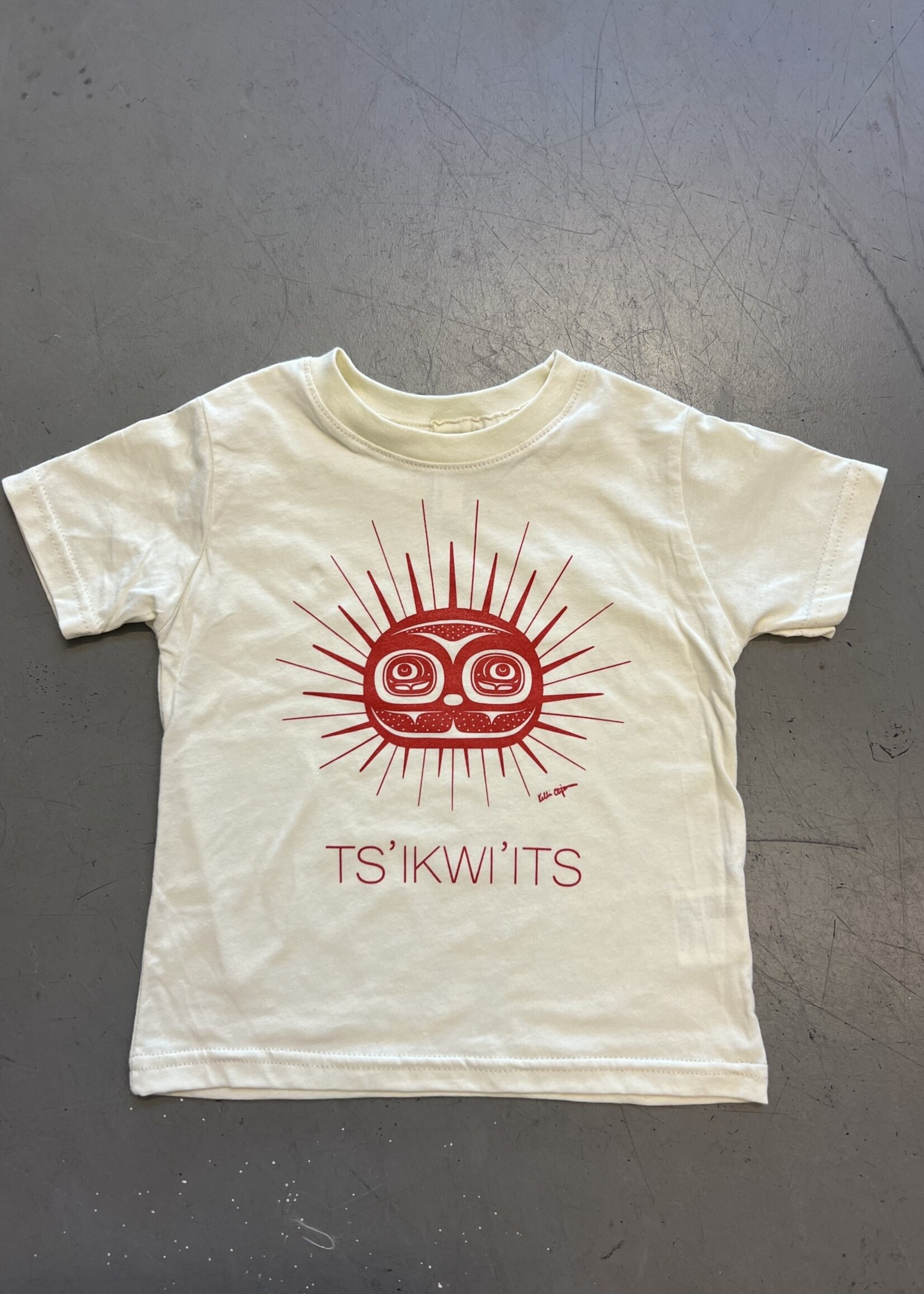 Kelli Clifton TS'IKWI'ITS Kids Unisex Tee by Kelli Clifton