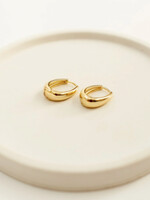 ELIZABETH. LYN ASH Hoops, 24K GOLD