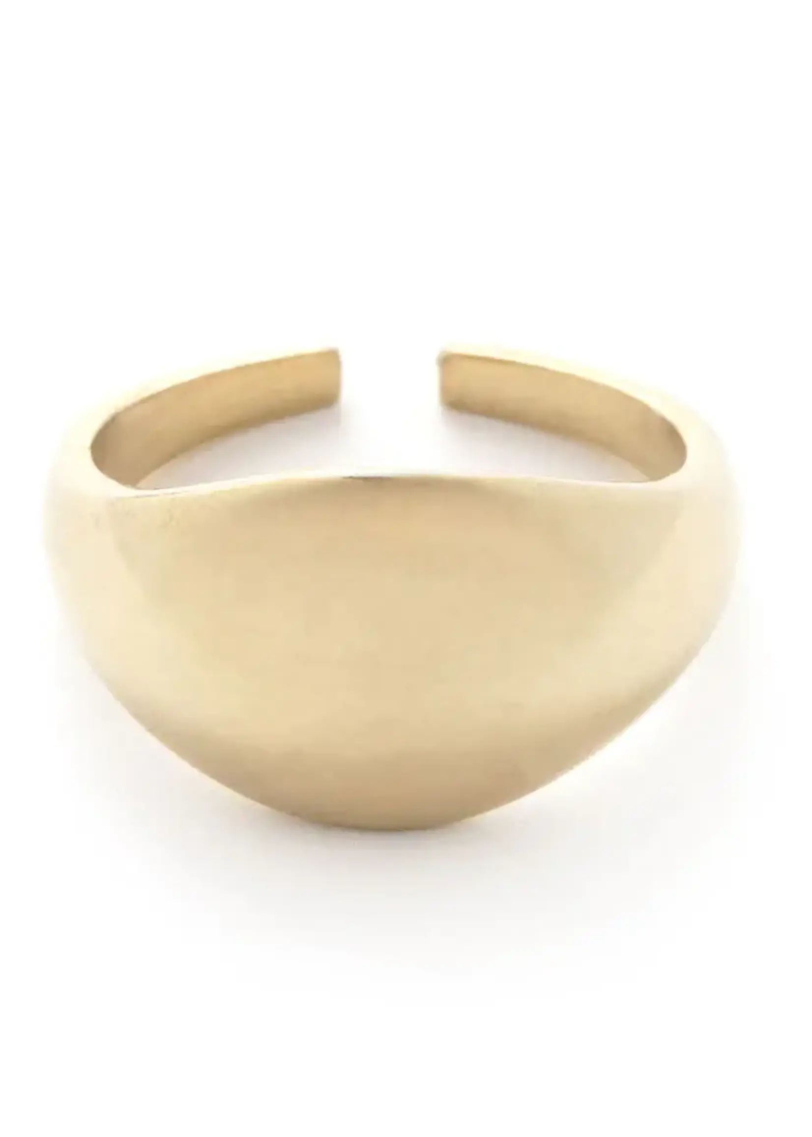 AMANO studio Domed Brass Signet Ring