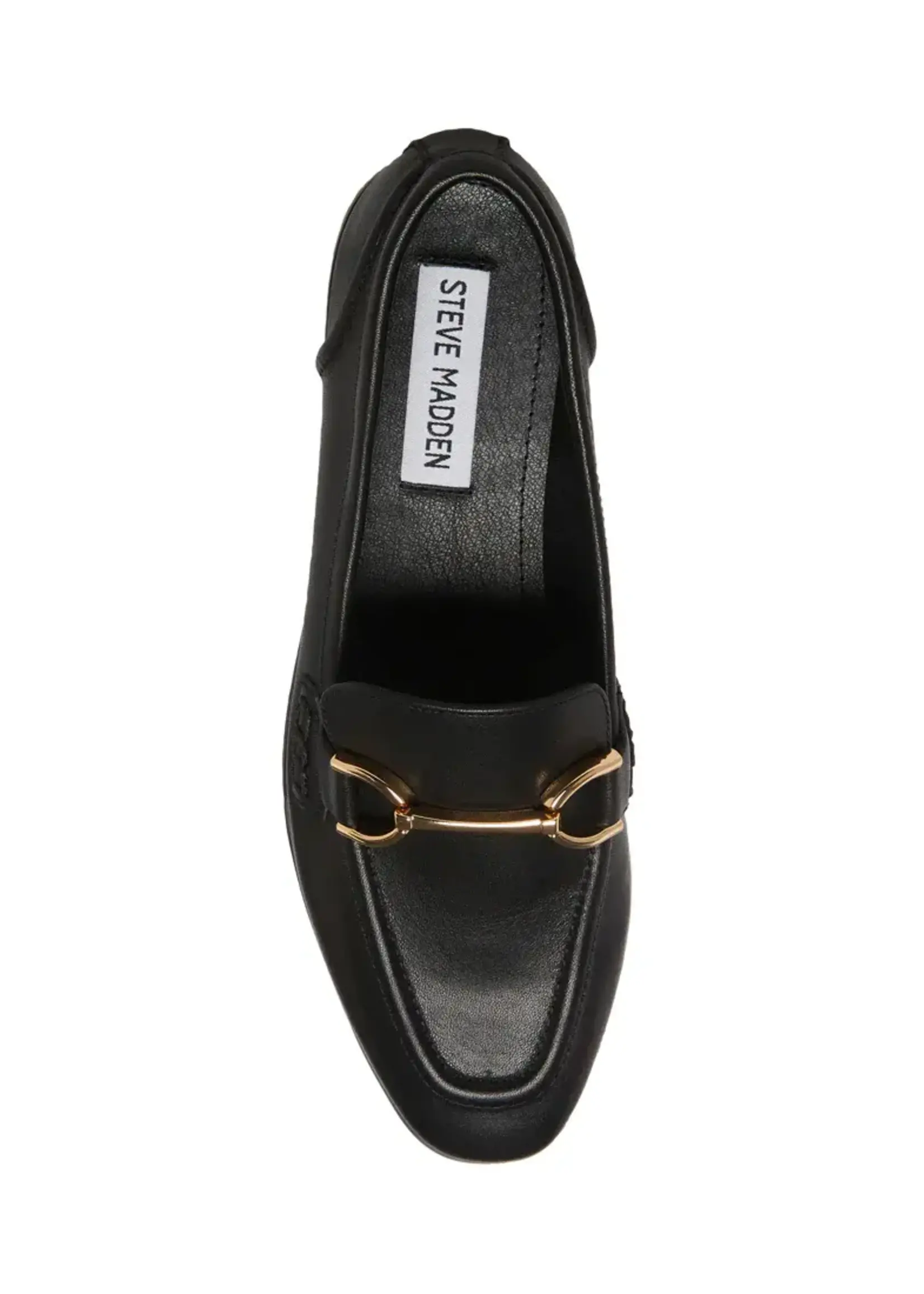 Steve Madden Women's Carrine Loafer - Leather Almond Toe Slip-On Shoes