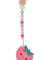 LOULOU LOLLIPOP Silicone Teether Set - Strawberry