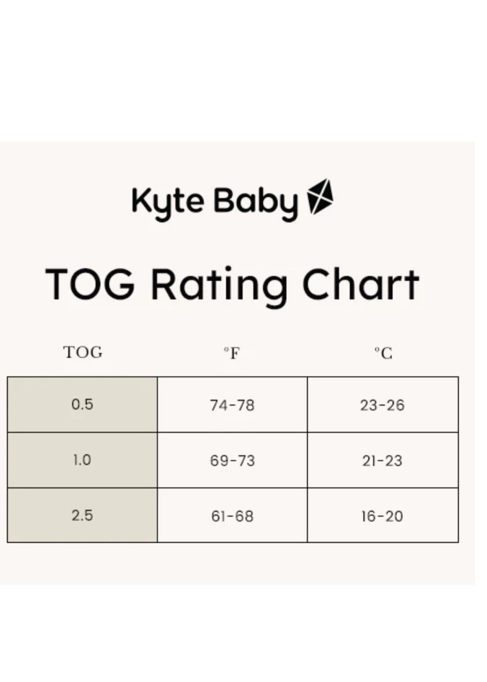KYTE BABY SLEEP BAG 1.0 TOG