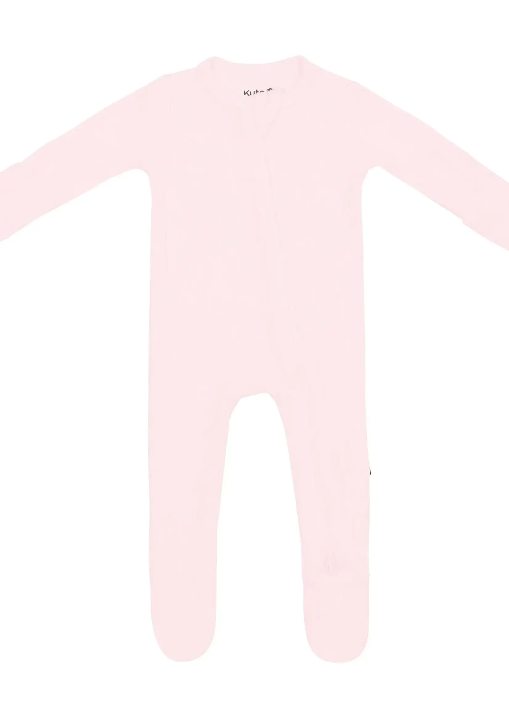 KYTE BABY Ribbed Zipper Romper