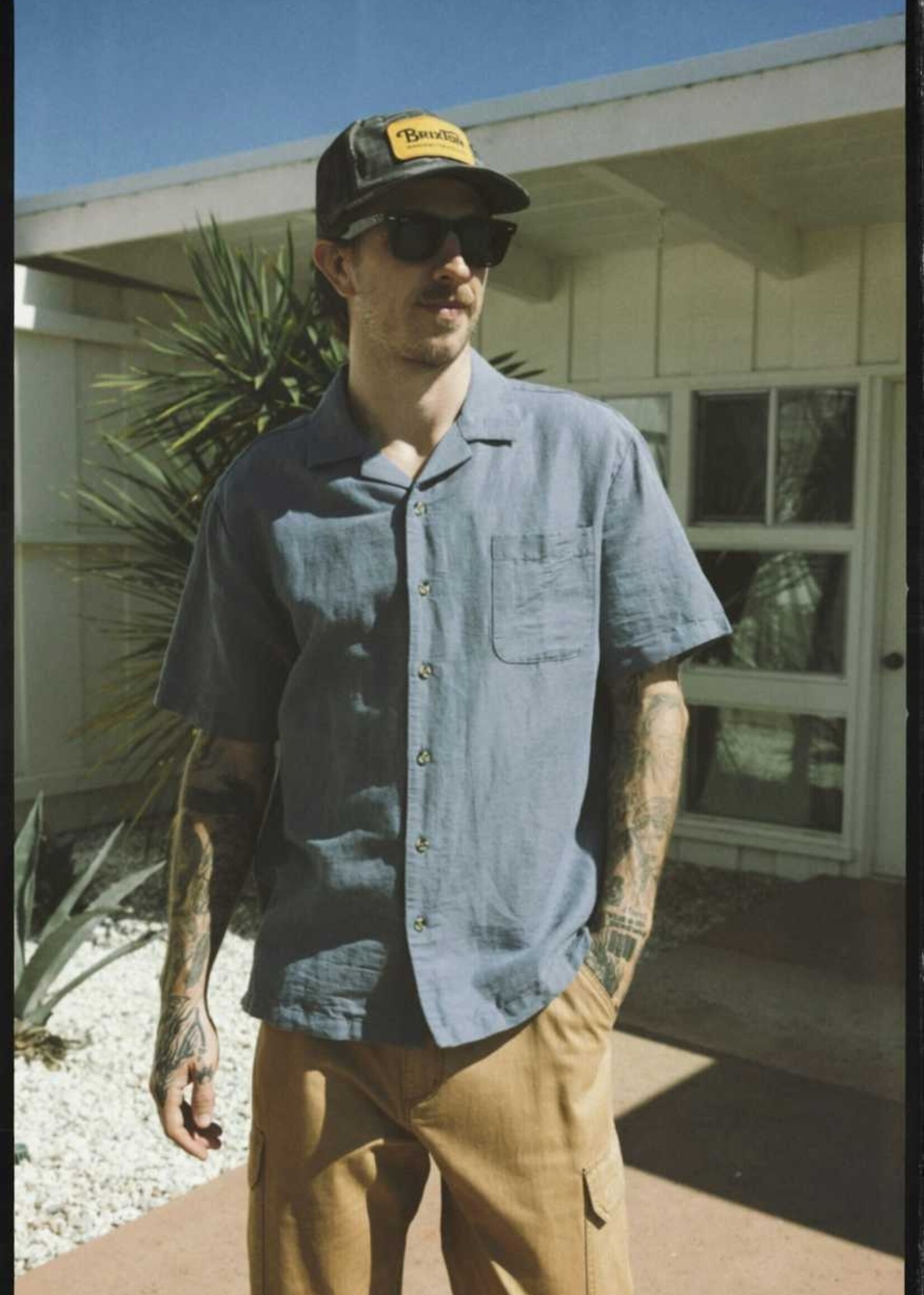 BRIXTON BUNKER LINEN S/S