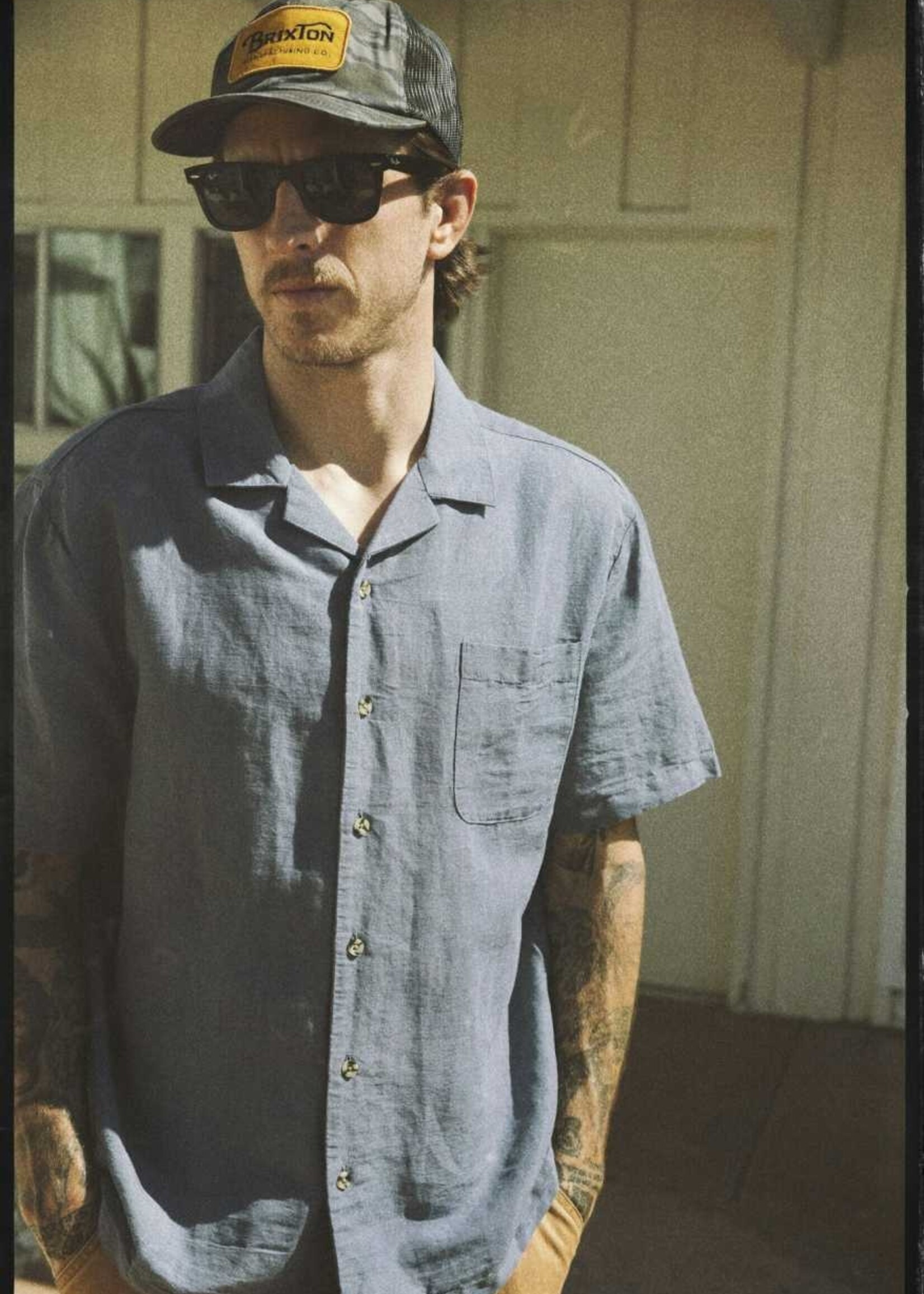 BRIXTON BUNKER LINEN S/S