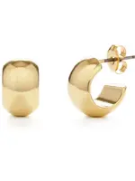 AMANO studio Demure Huggie Hoops 14k Gold Over Brass