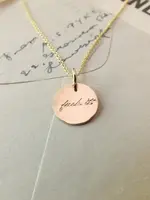 BECOMING JEWELRY Fuck it necklace - Gold fill 18"