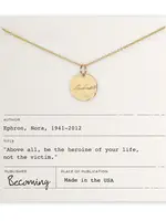 BECOMING JEWELRY Badass necklace - Gold fill 18"