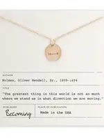 BECOMING JEWELRY Arrow necklace - Gold fill 18"