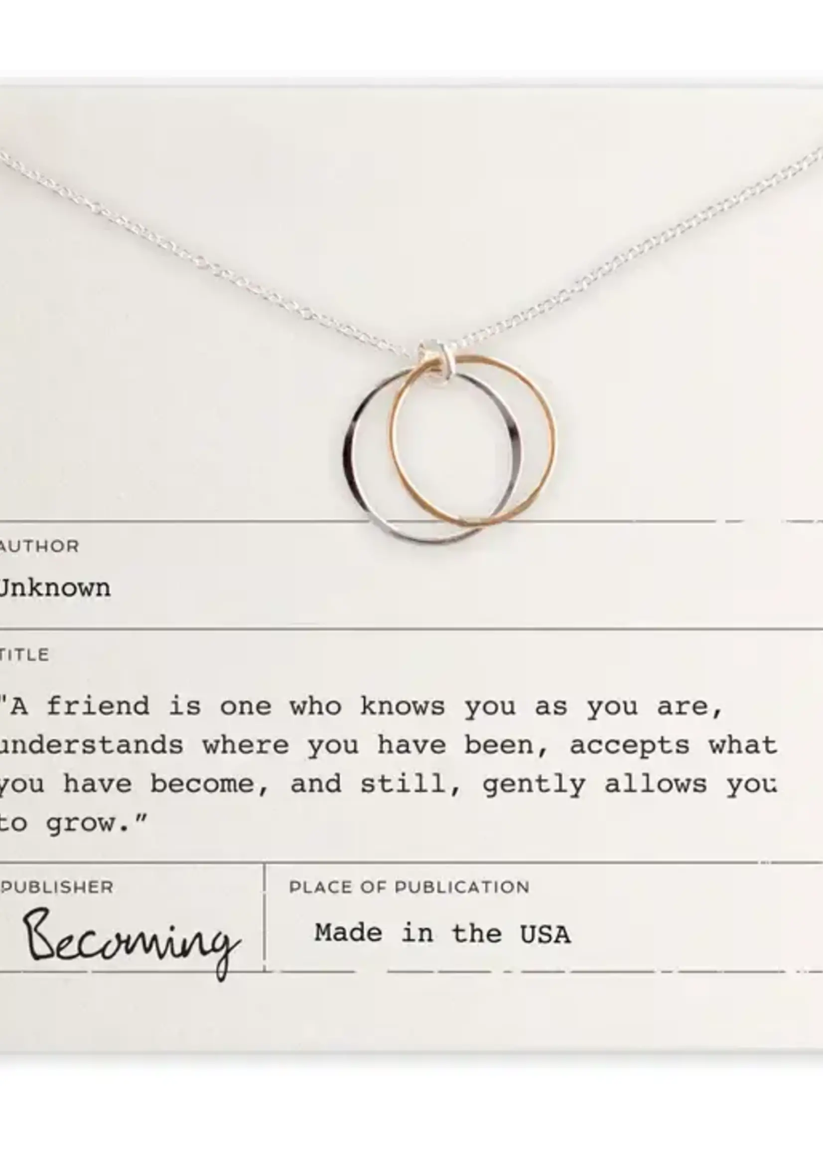 BECOMING JEWELRY Friendship circles - Sterling silver